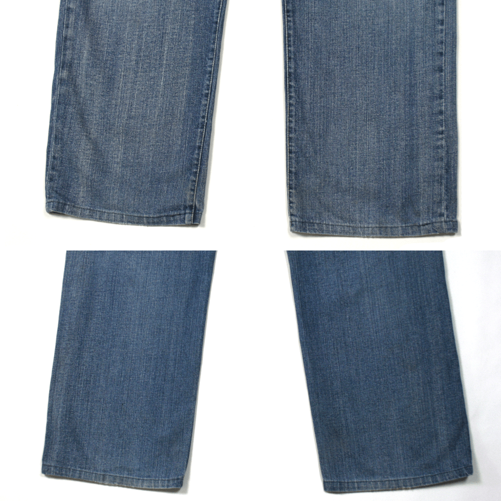 Armani 00S Metal Logo Y2K Wide Leg Indigo Jeans Vintage Size US 34 / EU 50 - 8 Thumbnail