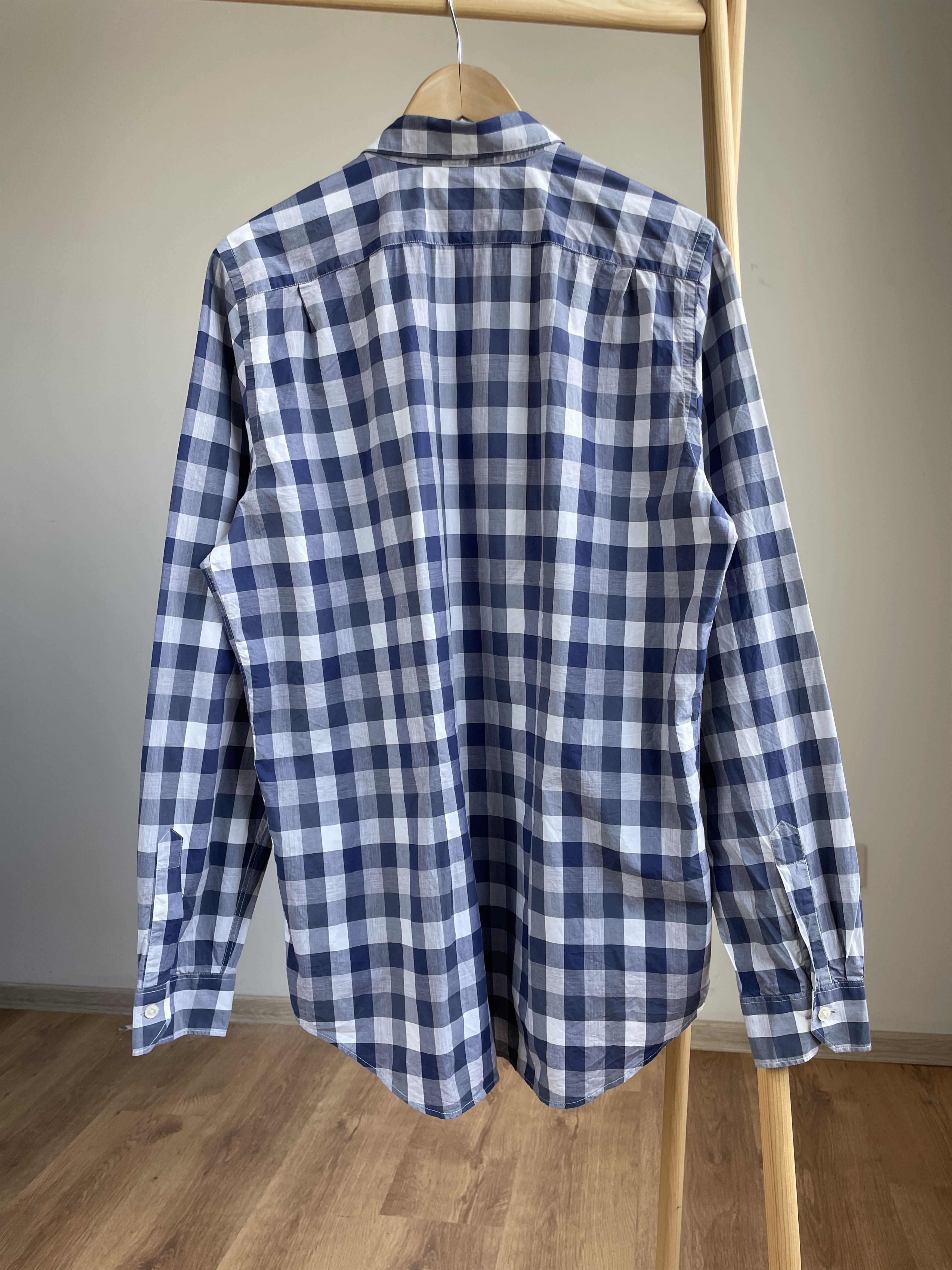 Paul Smith Paul Smith Soho Blue Check Shirt Size 17.5'' Size US XL / EU 56 / 4 - 2 Thumbnail