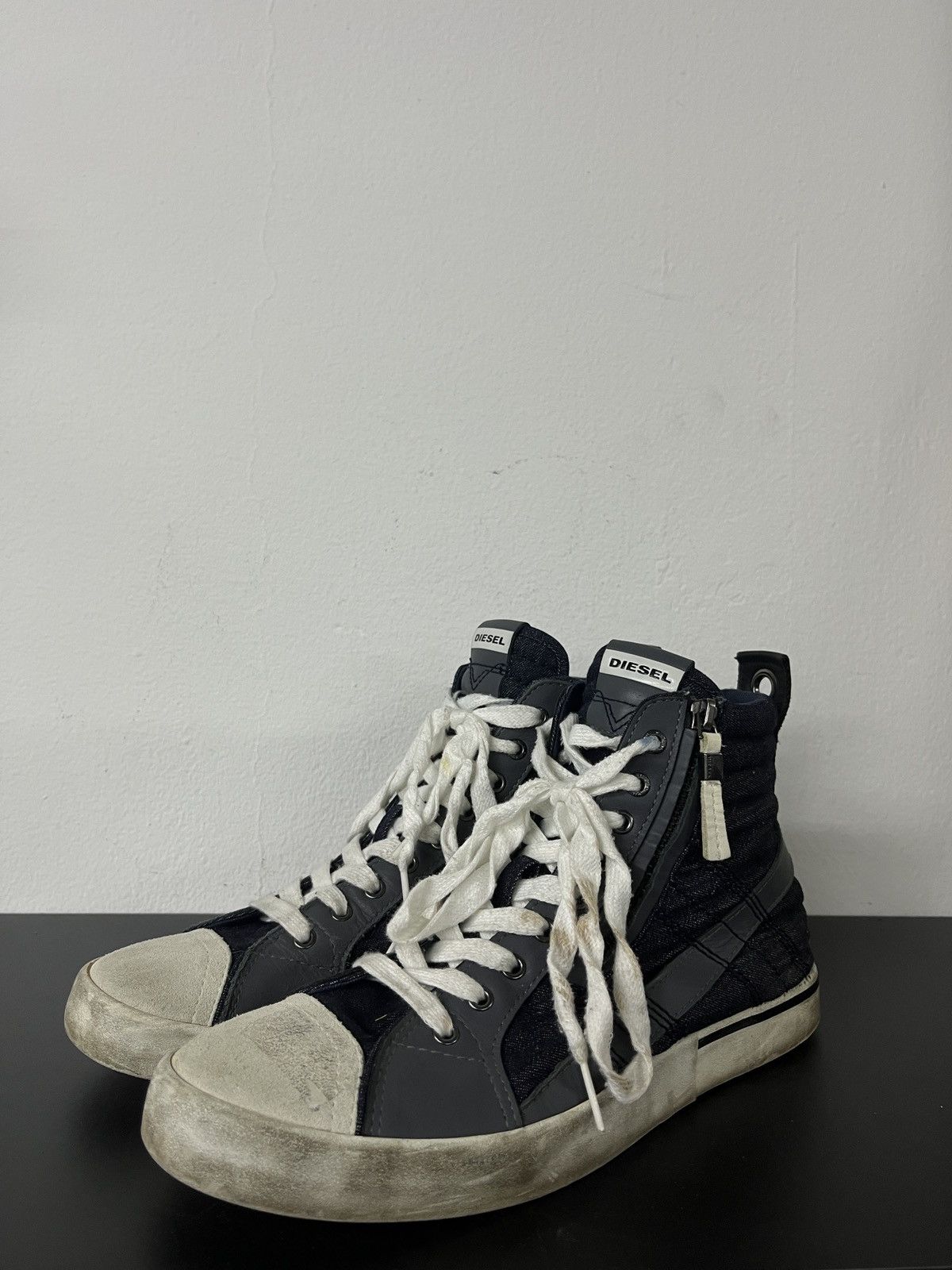 Diesel Y2K Vintage Diesel High Sneakers Avant Garde Opium Denim