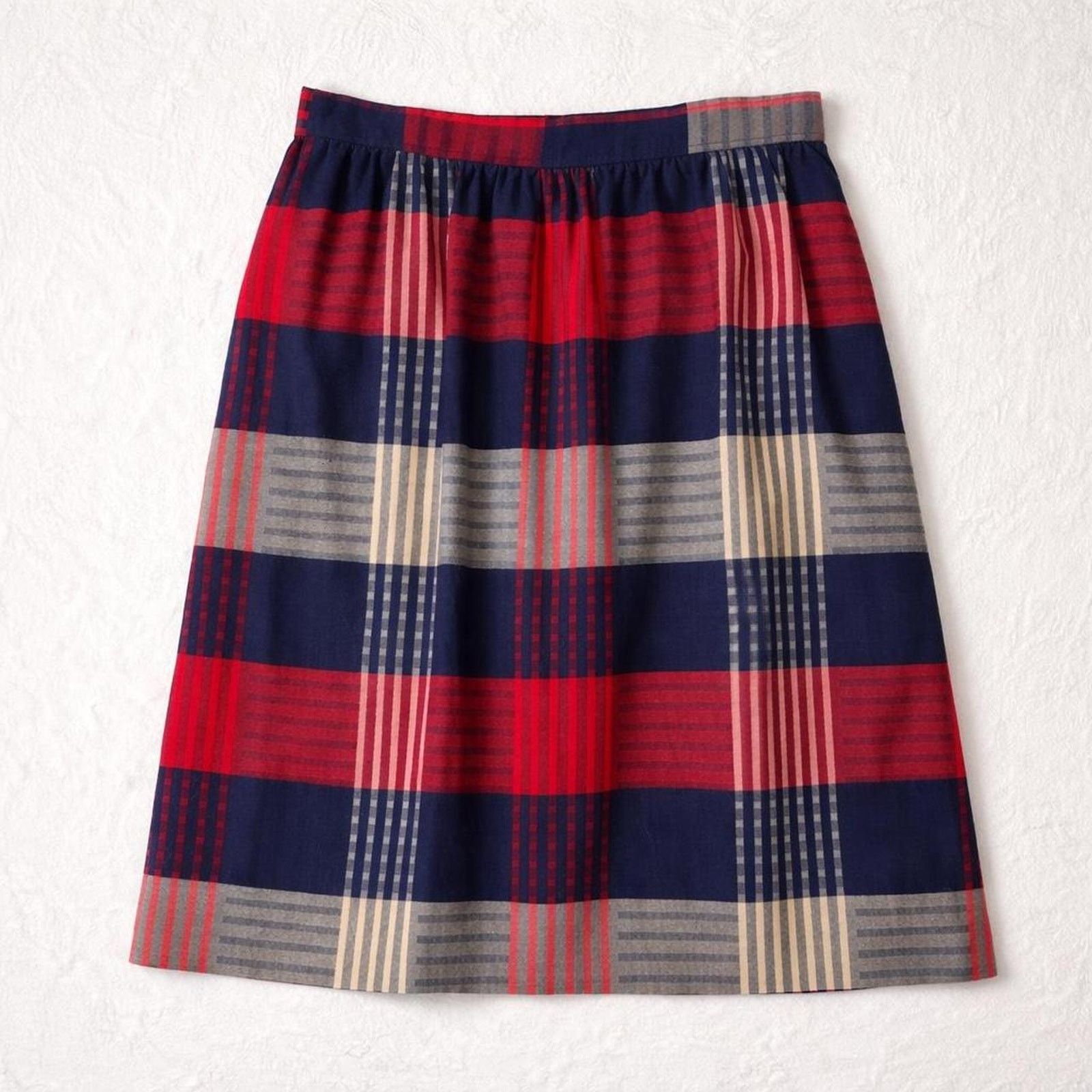 Evan Picone Vintage Evan-Picone Plaid Tartan Midi Skirt Dark Academia Size 32" / US 10 / IT 46 - 2 Thumbnail
