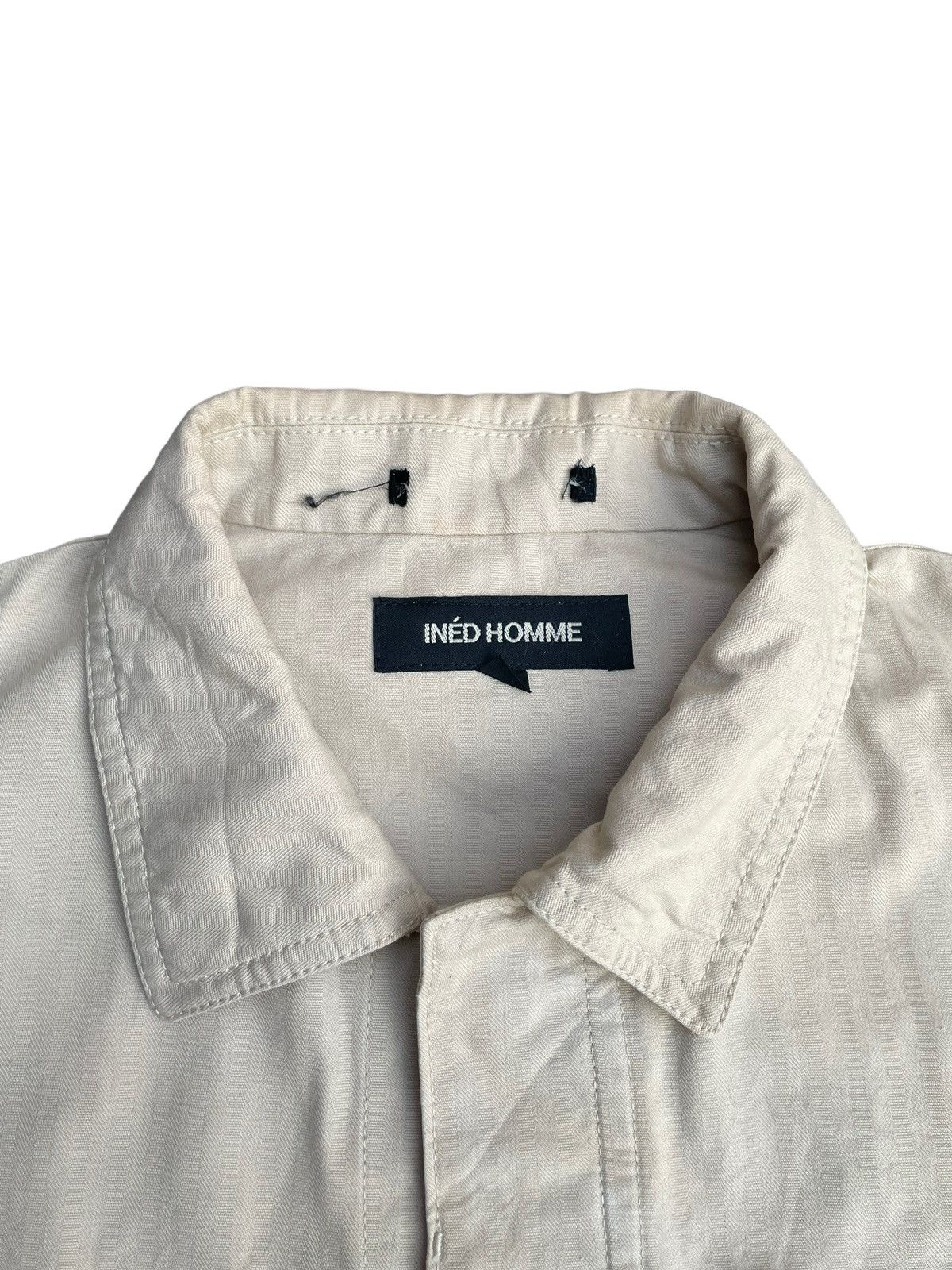 Designer × Issey Miyake × Japanese Brand Ined Homme Herringbong Twill Jacket Size M / US 6-8 / IT 42-44 - 5 Thumbnail
