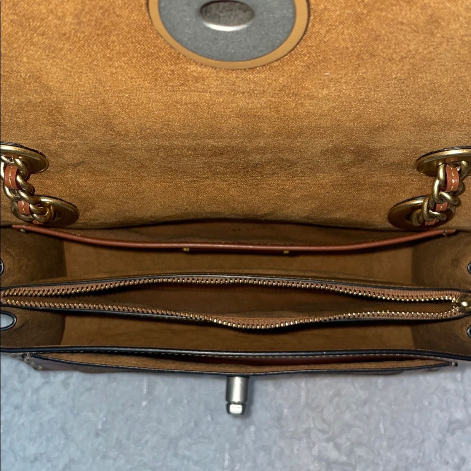 Coach Coach Parker 1941 Snakeskin Rivets Chain Bag Size ONE SIZE - 14 Thumbnail