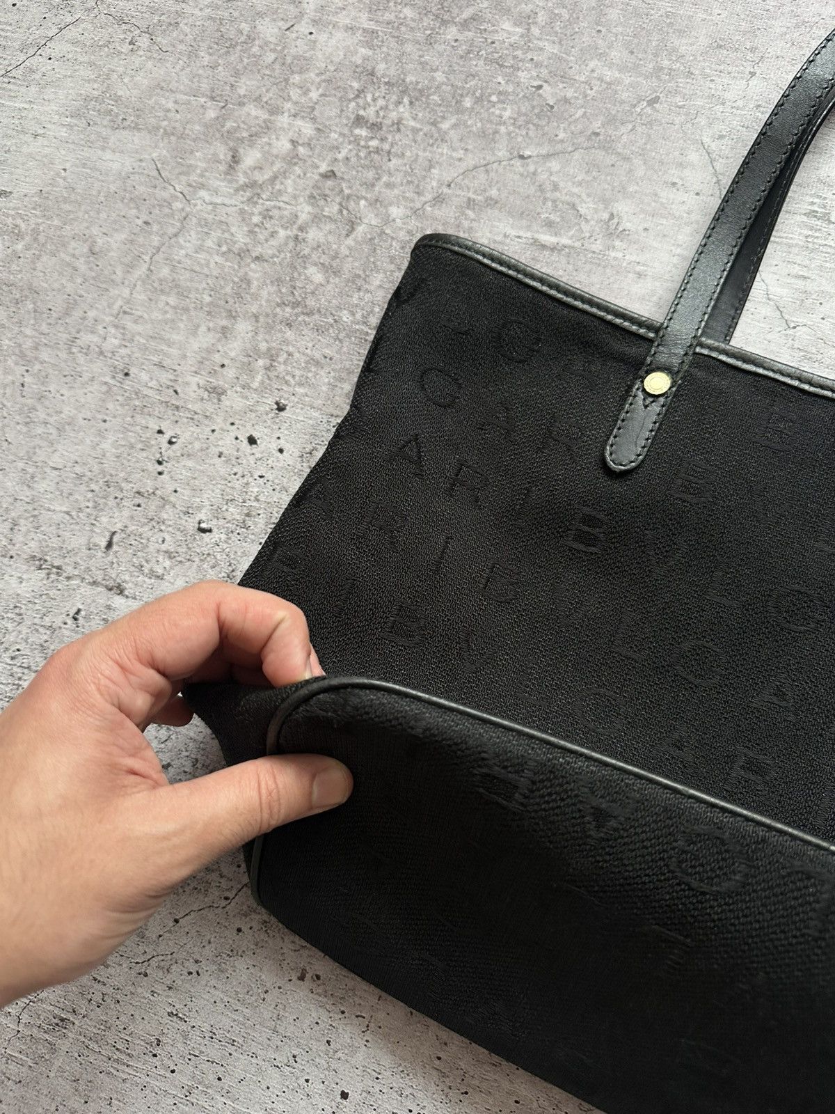Bvlgari × Vintage Women's Bvlgari Monogram Black Handle Bag Size ONE SIZE - 5 Thumbnail