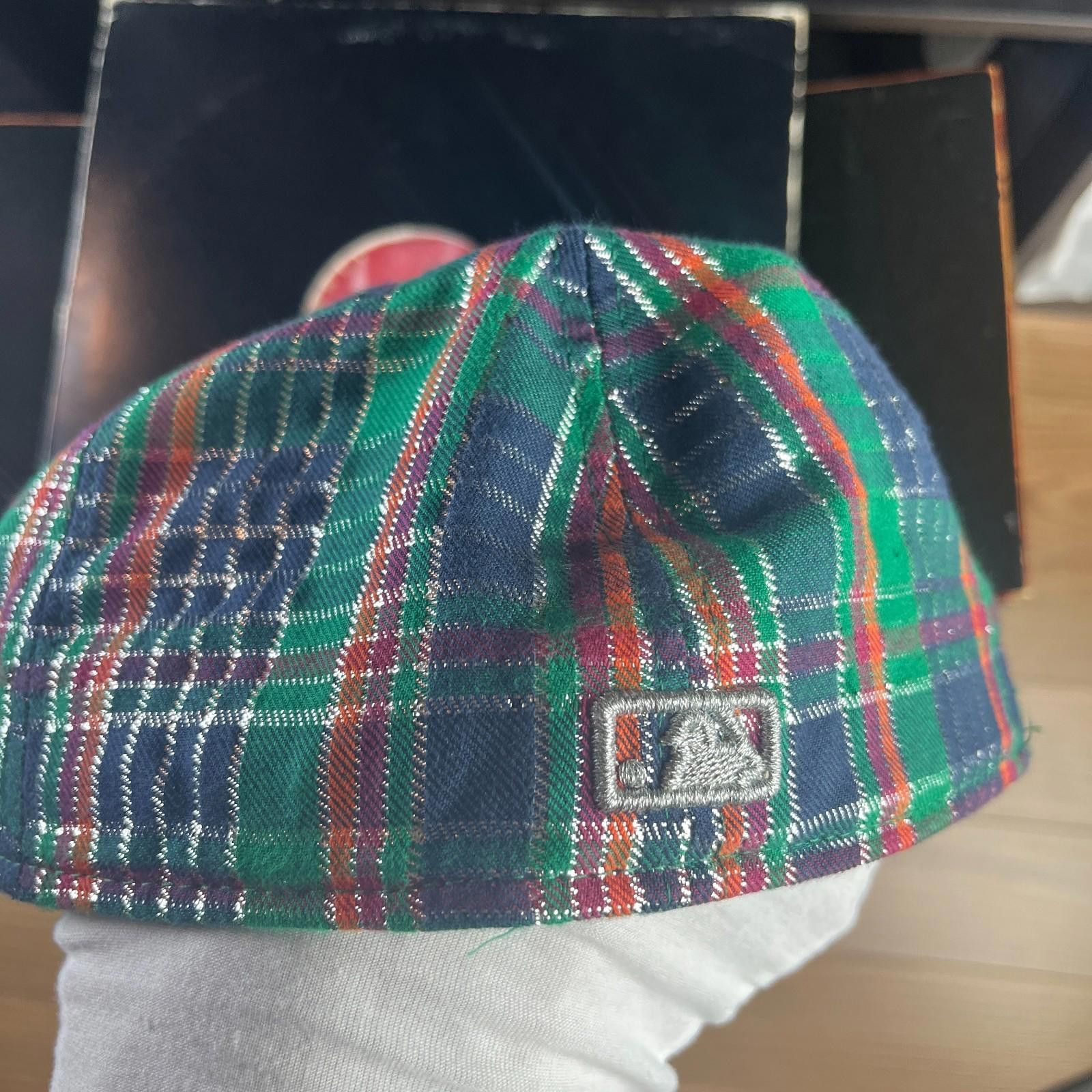 New Era Vintage Toronto Blue Jays Plaid New Era Fitted Hat 7 1/2 MLB Size ONE SIZE - 4 Thumbnail