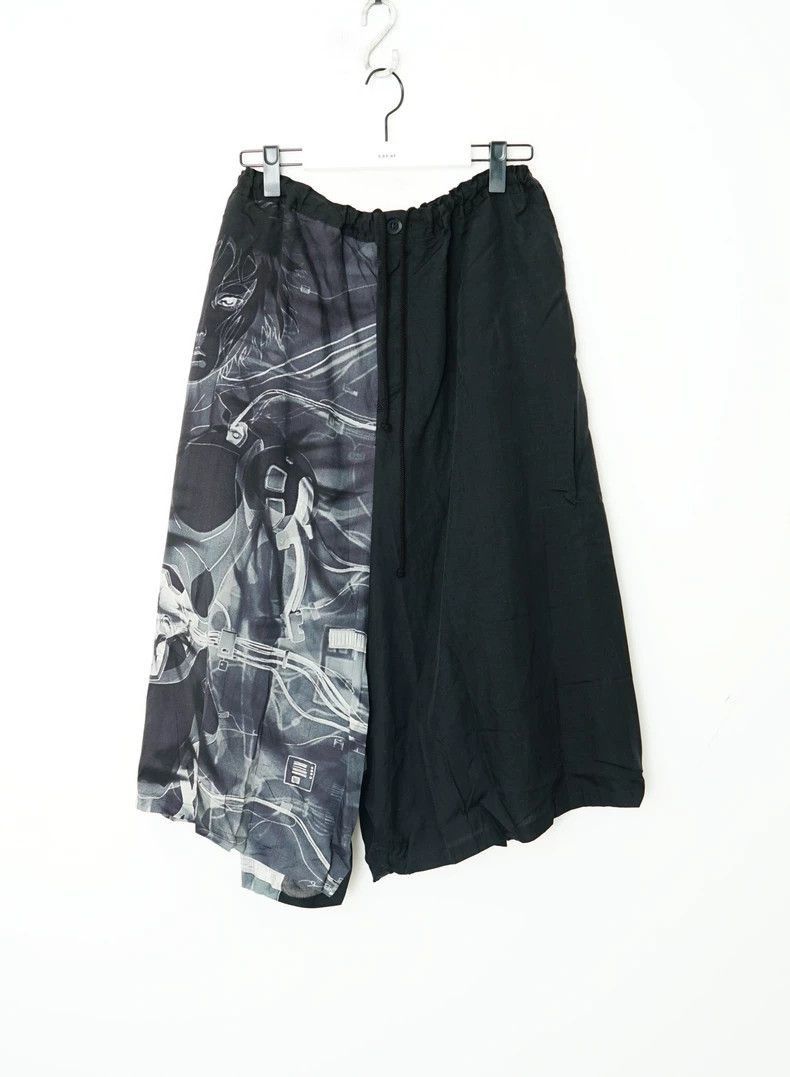Yohji Yamamoto Yohji Yamamoto Graphic Wide-Leg Pants