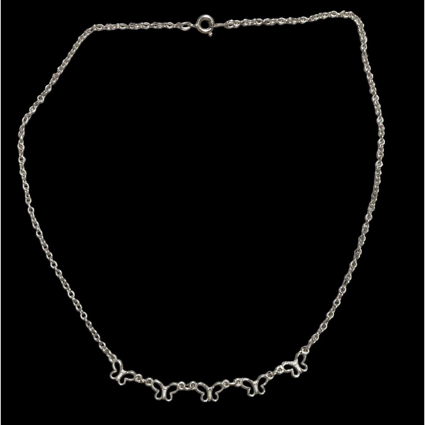Other Minimalist Silver Butterfly Necklace Size ONE SIZE - 2 Thumbnail