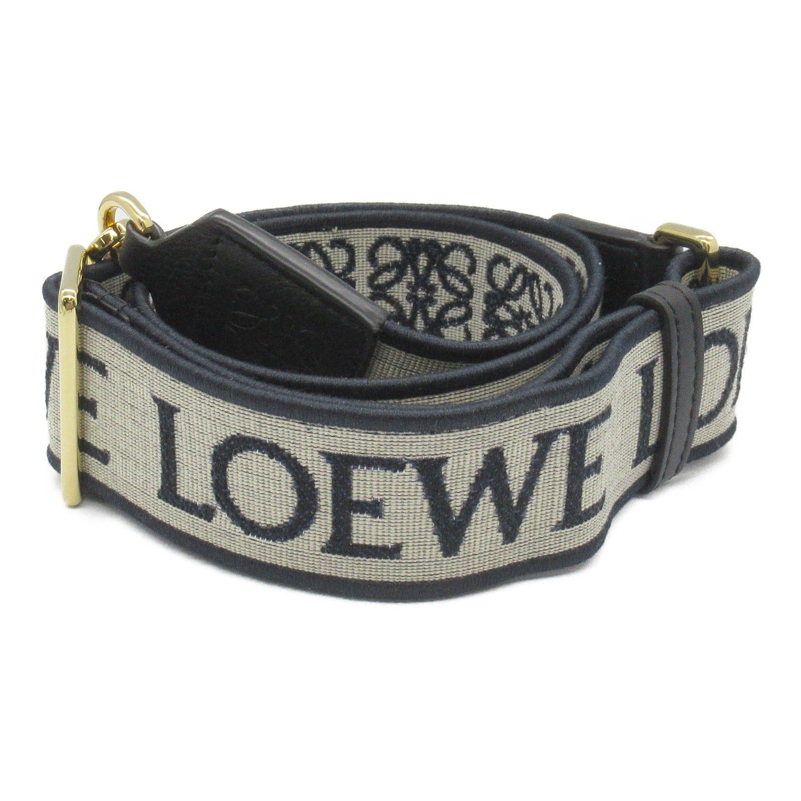 Loewe Loewe Anagram Shoulder Strap Leather Jacquard Navy Size ONE SIZE - 1 Thumbnail