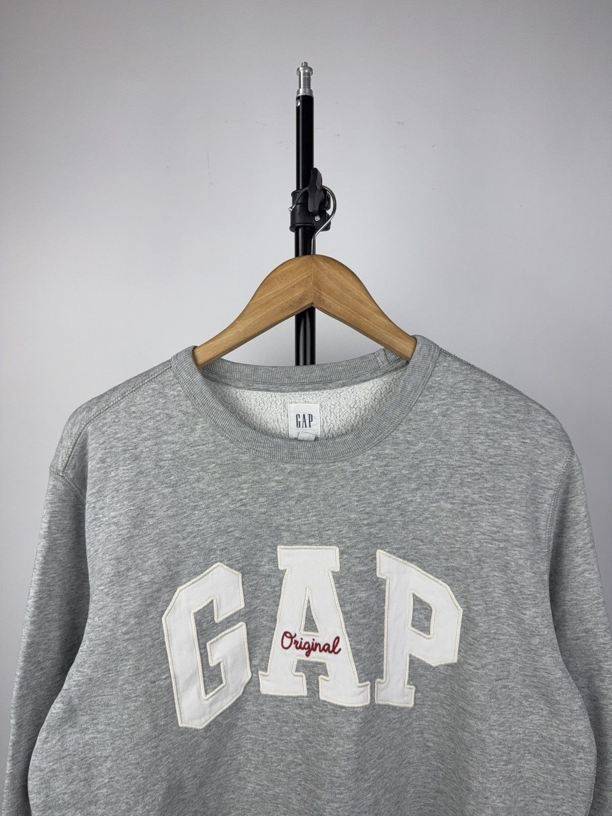 Gap × Vintage GAP Original Logo Sweatshirt Gray Crewneck Pullover Y2K M Size US M / EU 48-50 / 2 - 2 Thumbnail