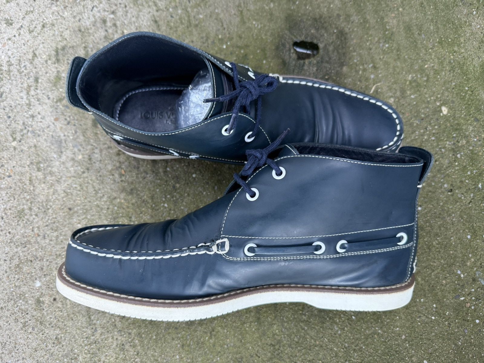 Louis Vuitton 🔥Louis Vuitton🔥(LI 1120) Yucatan Boat High Top shoes Size US 9 / EU 42 - 3 Thumbnail