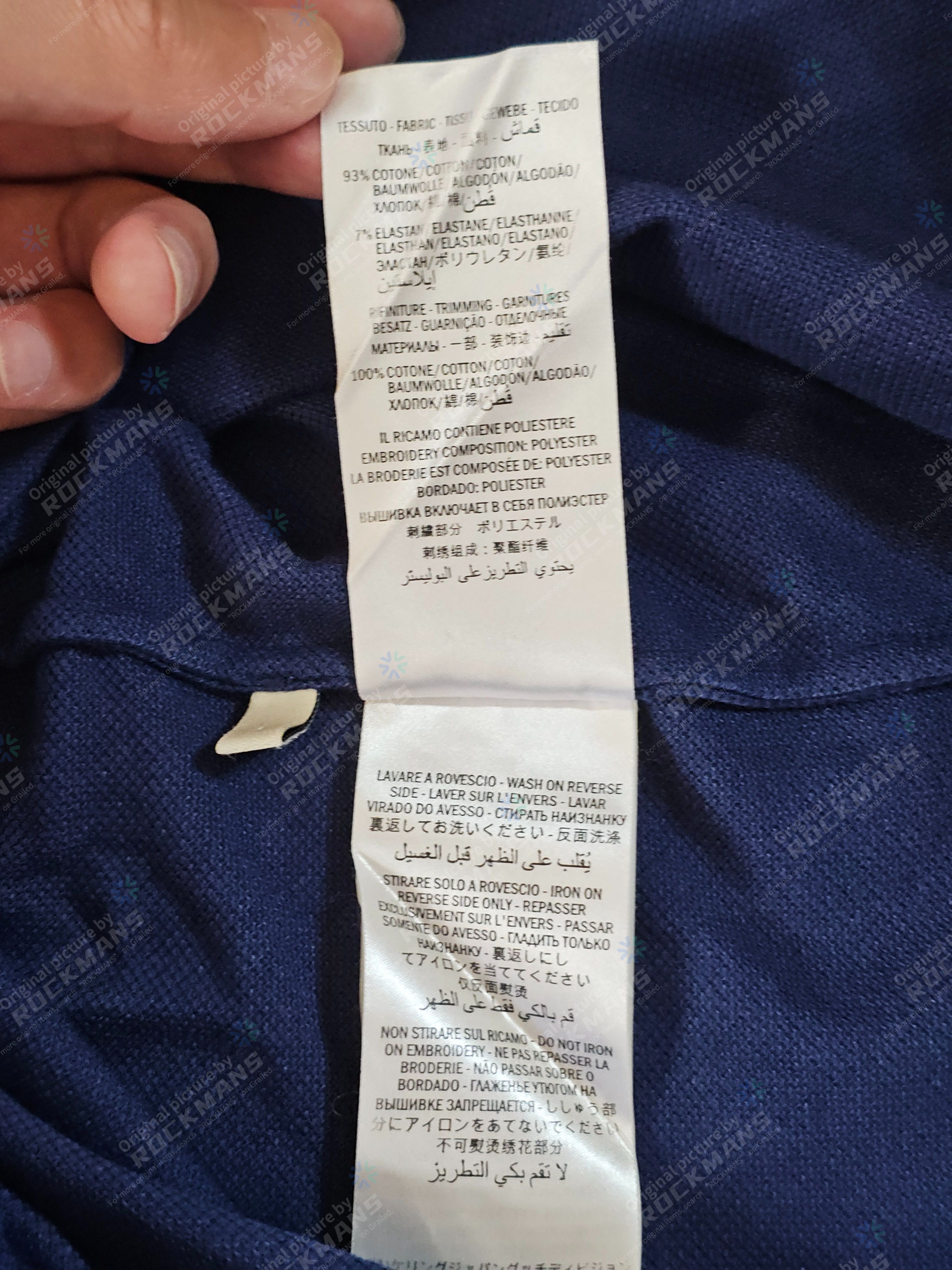 Gucci Gucci Navy Tiger Polo Size L Like M Size US L / EU 52-54 / 3 - 7 Thumbnail