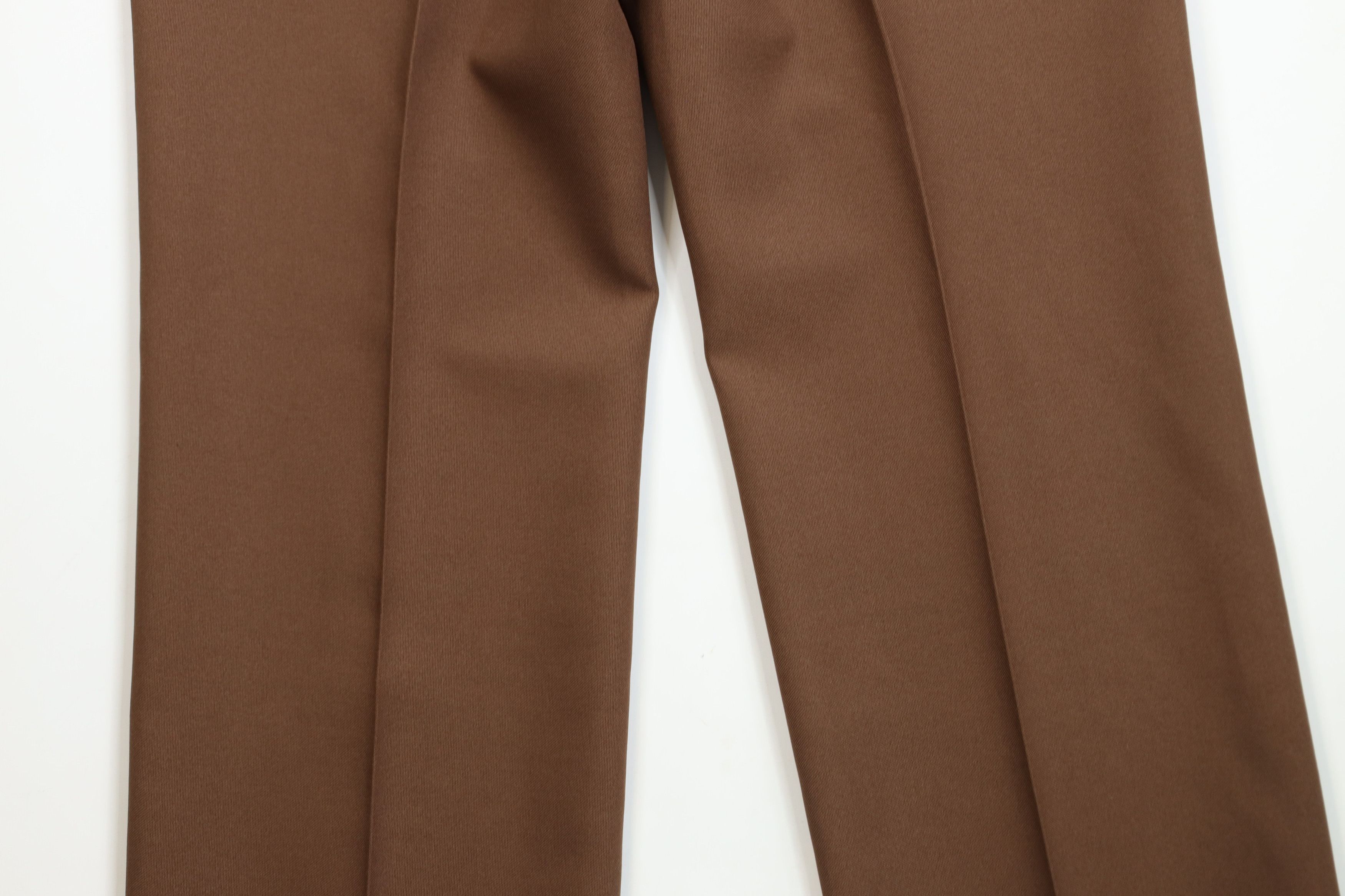 Vintage Vintage 70s Streetwear Flared Wide Leg Chino Pants Brown USA Size US 34 / EU 50 - 12 Thumbnail