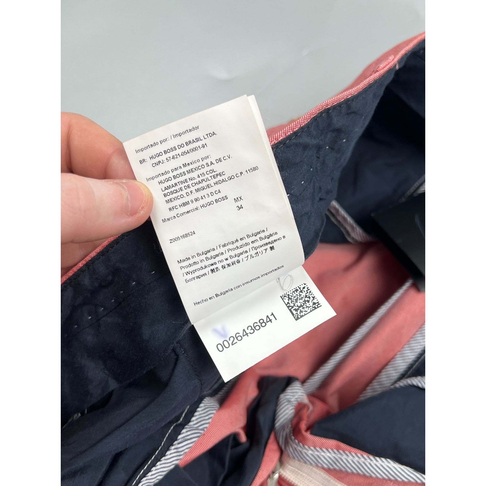 Hugo Boss Hugo Boss Pink Cotton Chino Pants (Y0825) Size US 34 / EU 50 - 11 Thumbnail