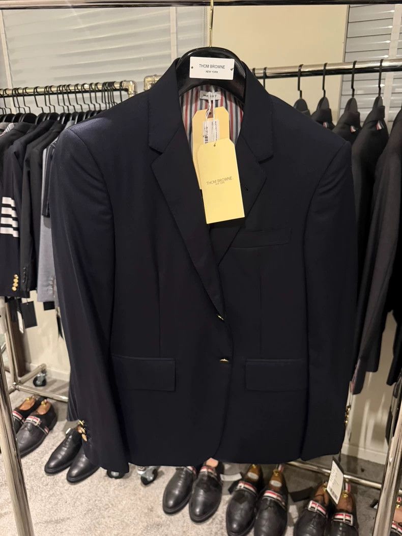 Thom Browne Thom Browne size1 Dark blue gold buttoned suit Size 36R - 1 Thumbnail