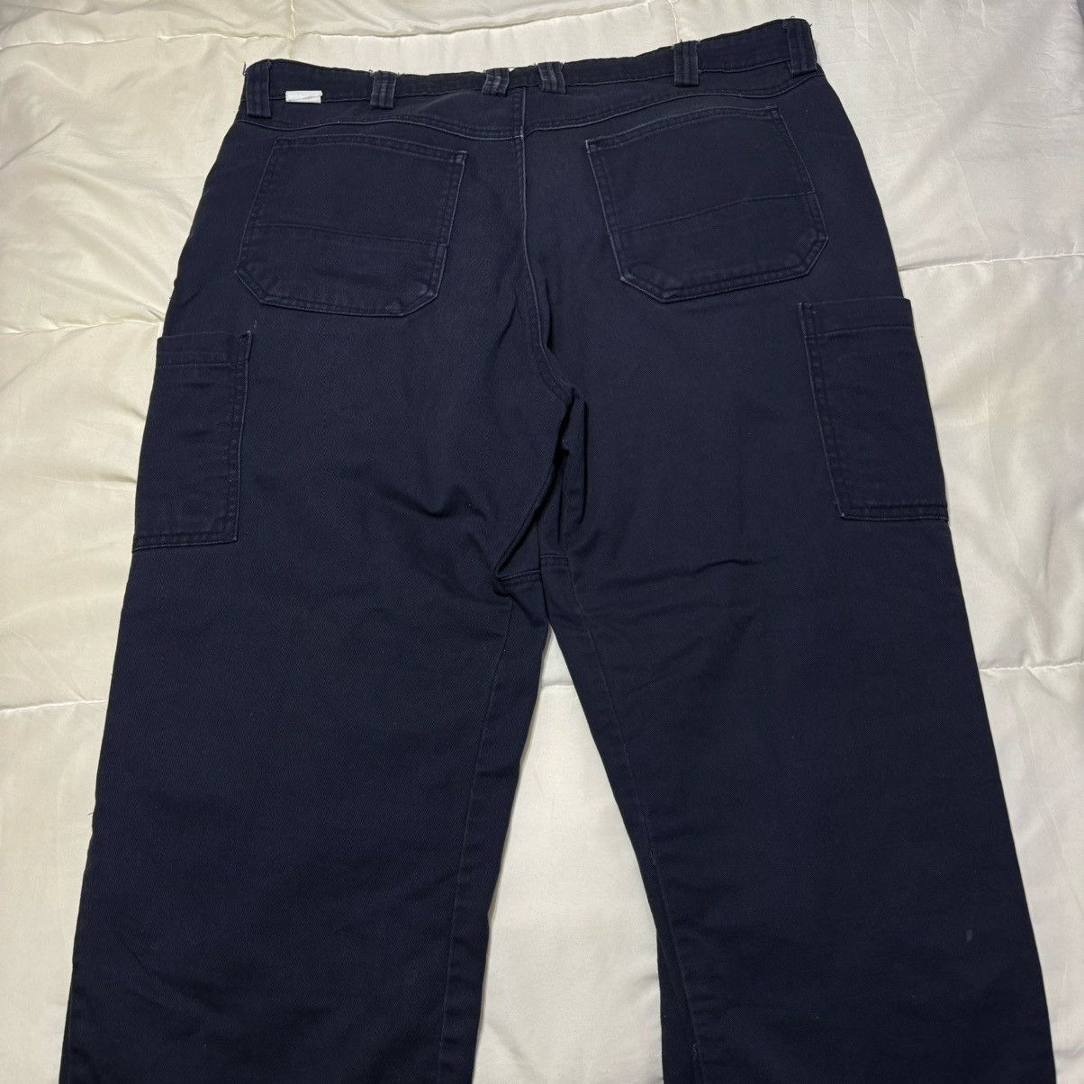 Vintage Vintage Navy Blue Cargo Pants Cargos Size US 40 / EU 56 - 8 Thumbnail