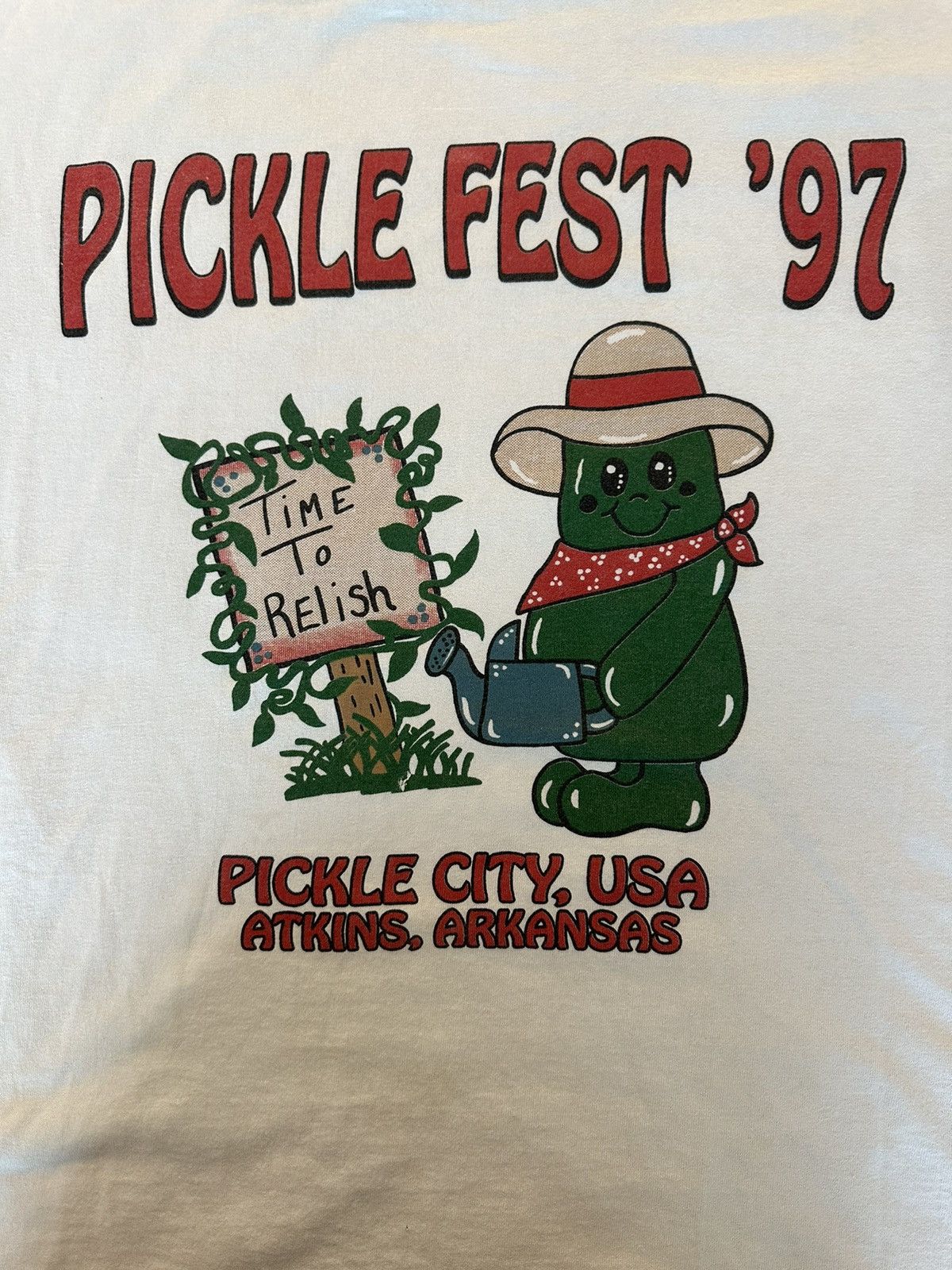 Other × Vintage RARE Vintage 1997 Picklefest All Over Tee Size US M / EU 48-50 / 2 - 2 Thumbnail
