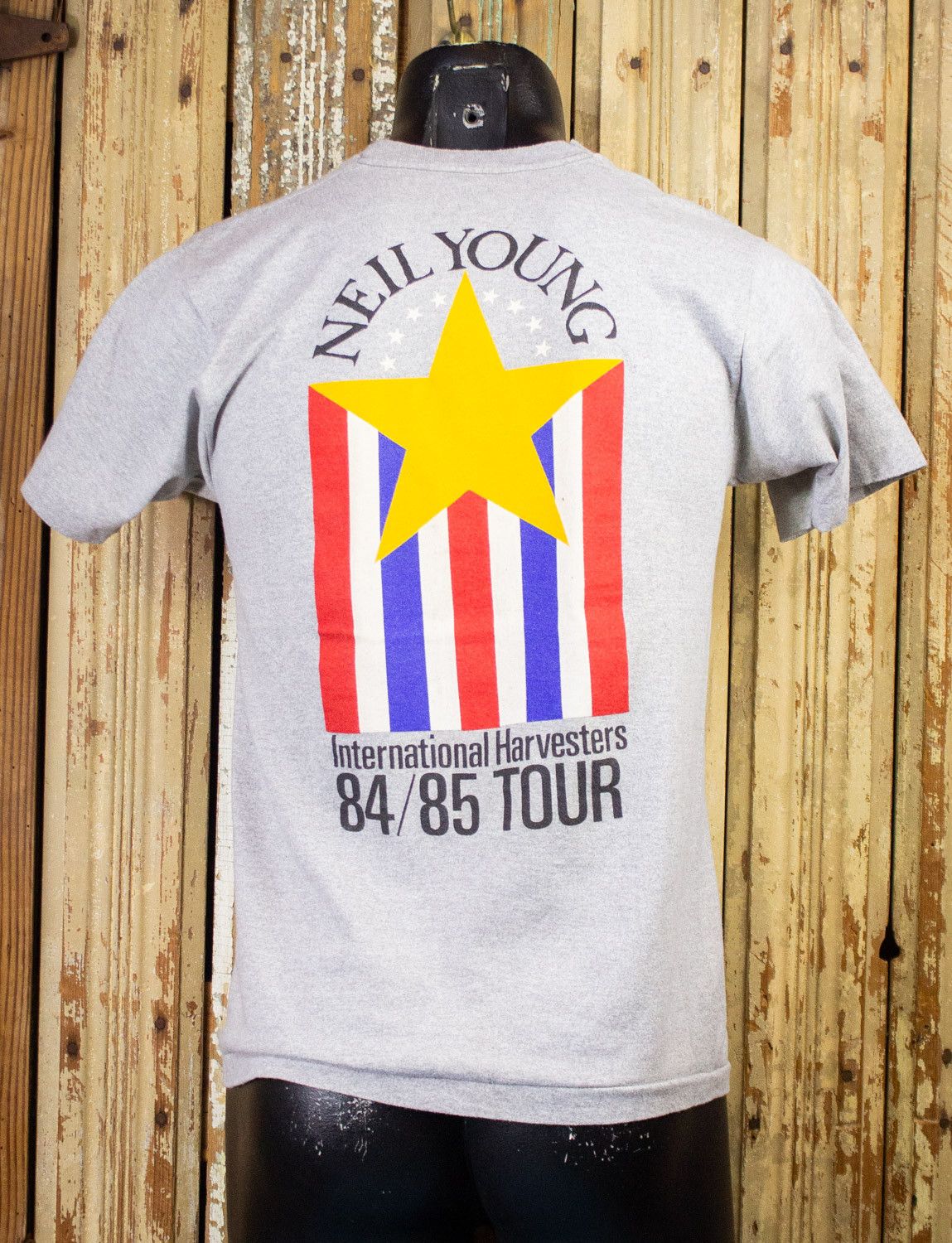 Band Tees × Vintage Neil Young International Harvesters Concert T Shirt 1984/85 Size US S / EU 44-46 / 1 - 2 Thumbnail