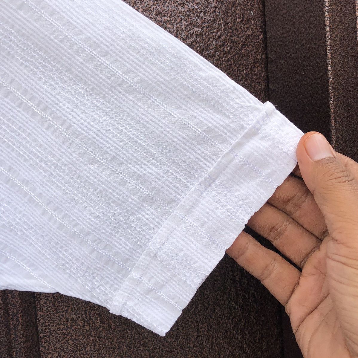 Burberry Burberry Checked Embroidery Logo Stretchable Short Sleeve Size US M / EU 48-50 / 2 - 9 Thumbnail