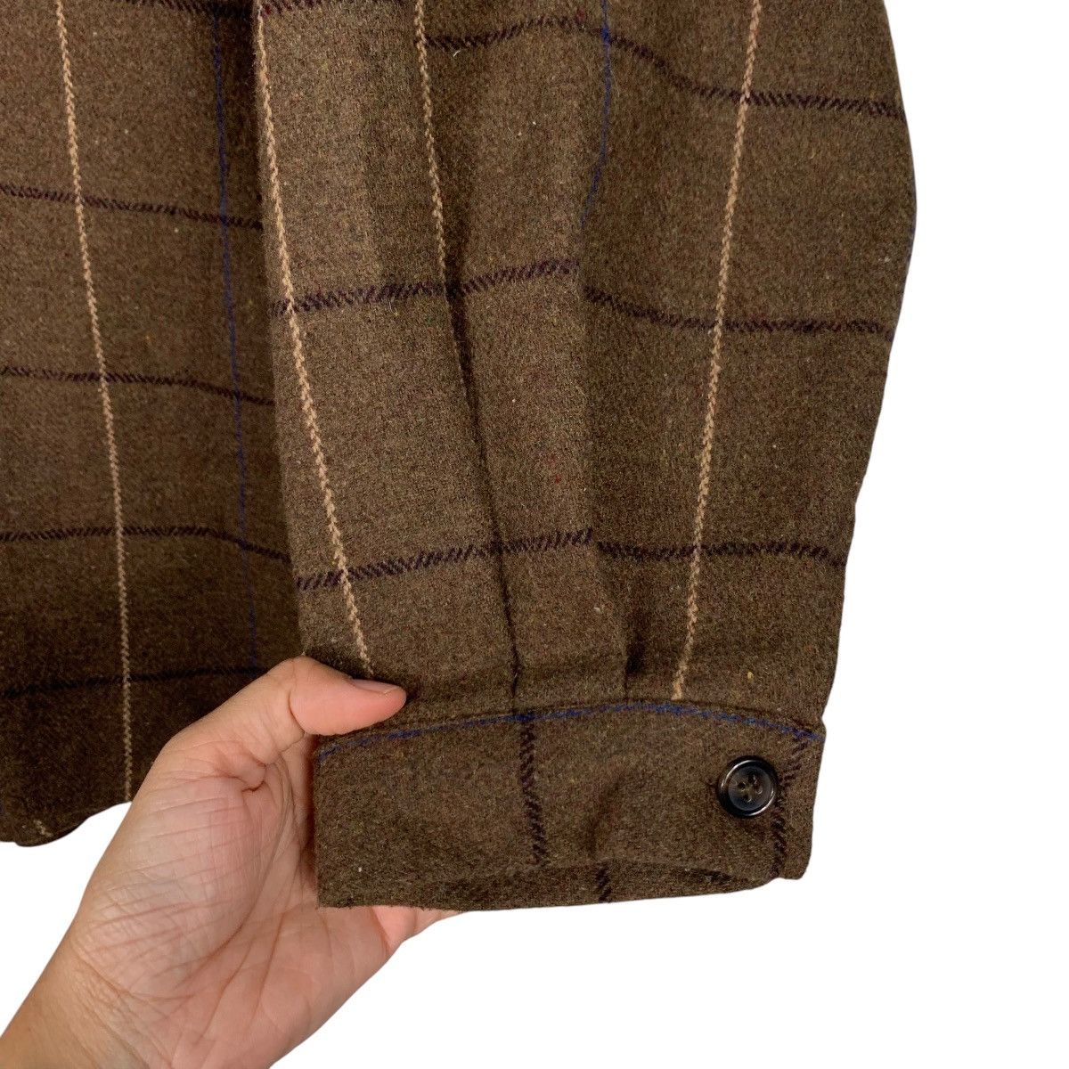 Flannel WEGO Checked Flannel Oversized Button Shirt #2300-C102 Size US L / EU 52-54 / 3 - 13 Thumbnail