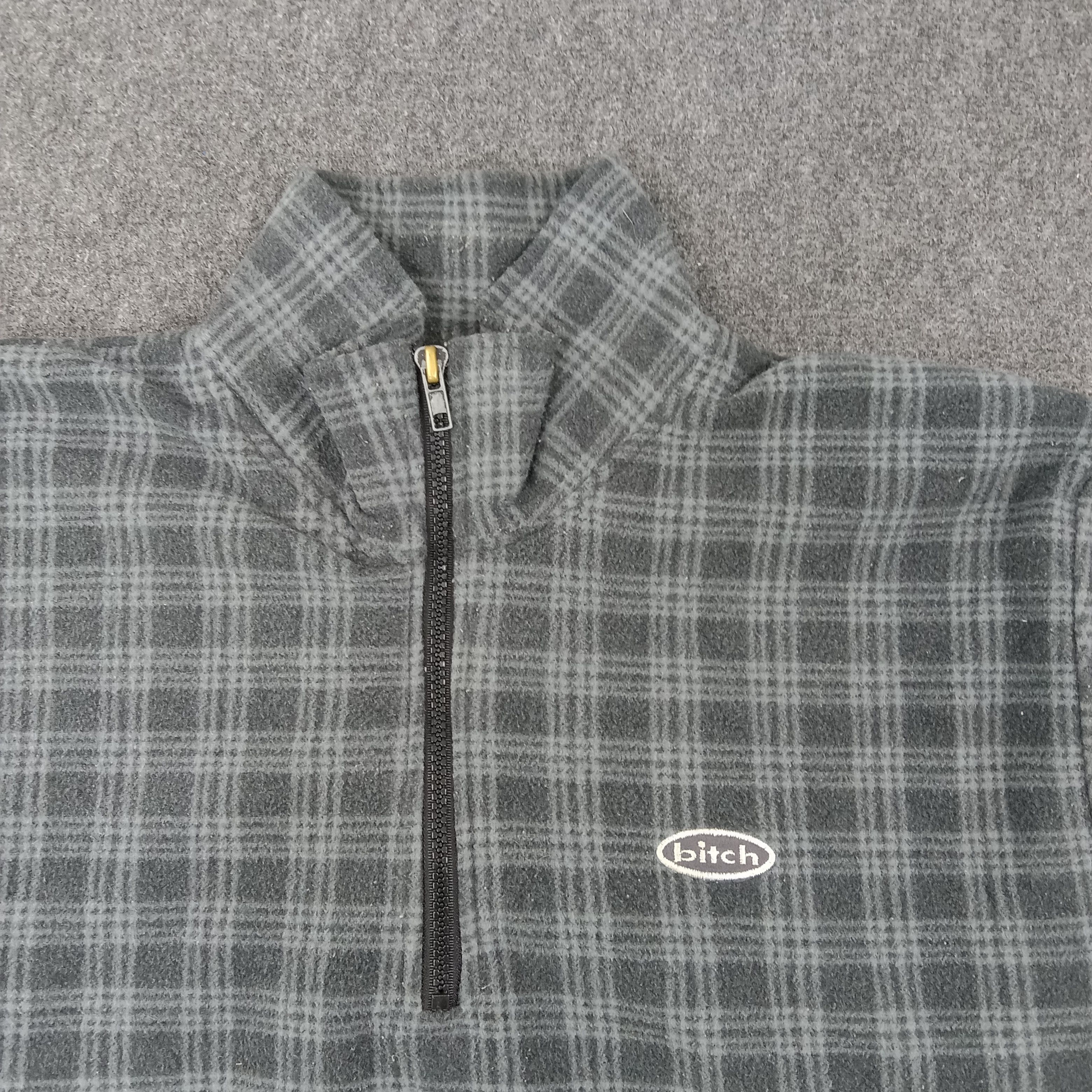 Vintage Bitch Skateboard Half Zipper Sweatshirt Jacket Size US XL / EU 56 / 4 - 2 Thumbnail