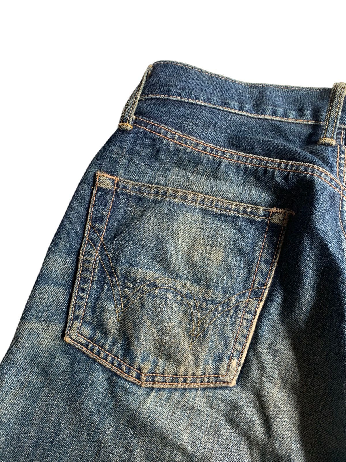 Edwin × Kapital × Vintage VINTAGE EDWIN 505X SELVEDGE JAPANESE DISTRESSED DENIM Size US 29 - 14 Thumbnail