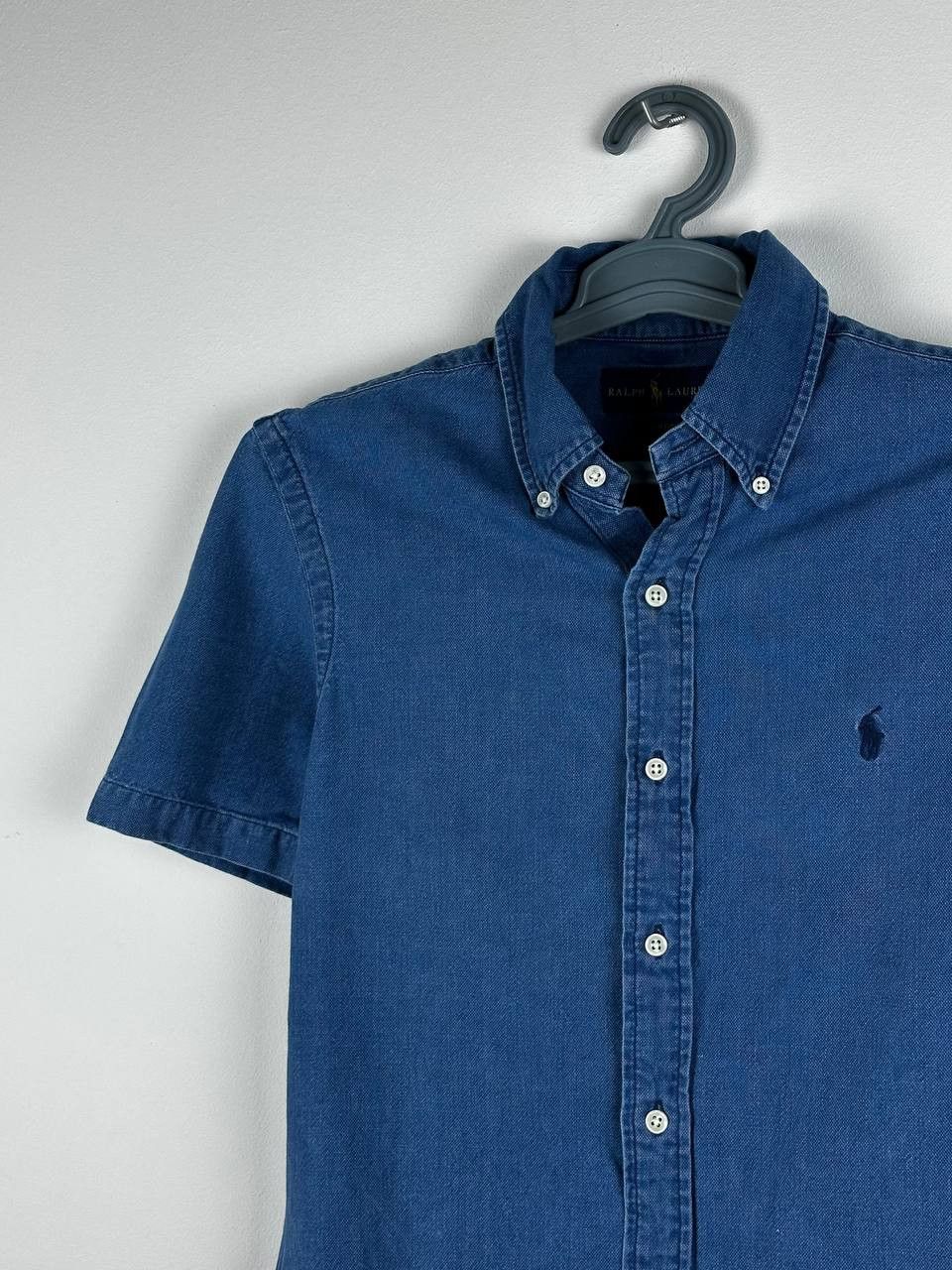 Designer × Polo Ralph Lauren × Ralph Lauren Polo Ralph Lauren Luxury Oxford Indigo SS SHIRT Size US S / EU 44-46 / 1 - 1 Thumbnail
