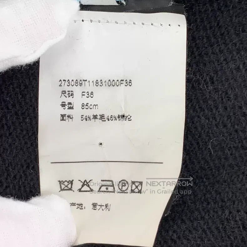 Balenciaga Balenciaga Black wolf head inlay flower wool round neck lo Size XS / US 0-2 / IT 36-38 - 7 Thumbnail