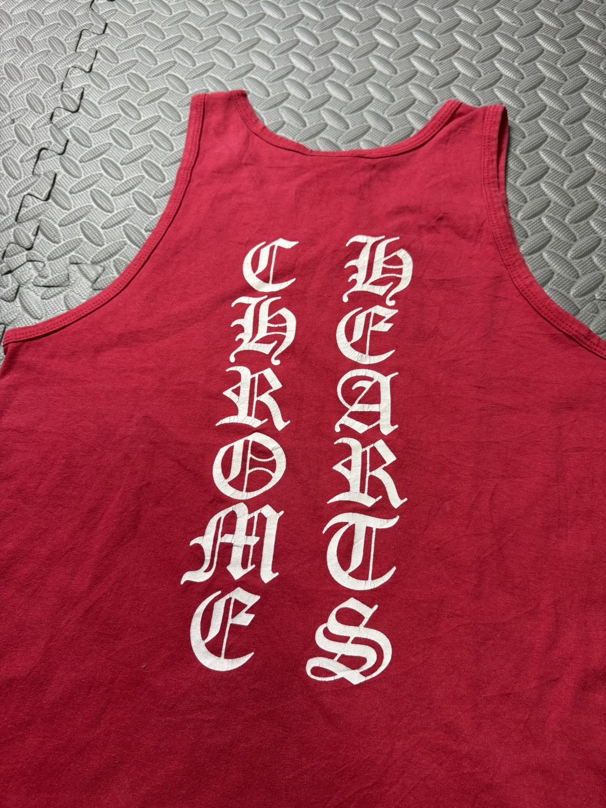 Chrome Hearts 💥 RARE! 90s VERTICAL SCRIPT CHROME TANK Size US S / EU 44-46 / 1 - 8 Thumbnail