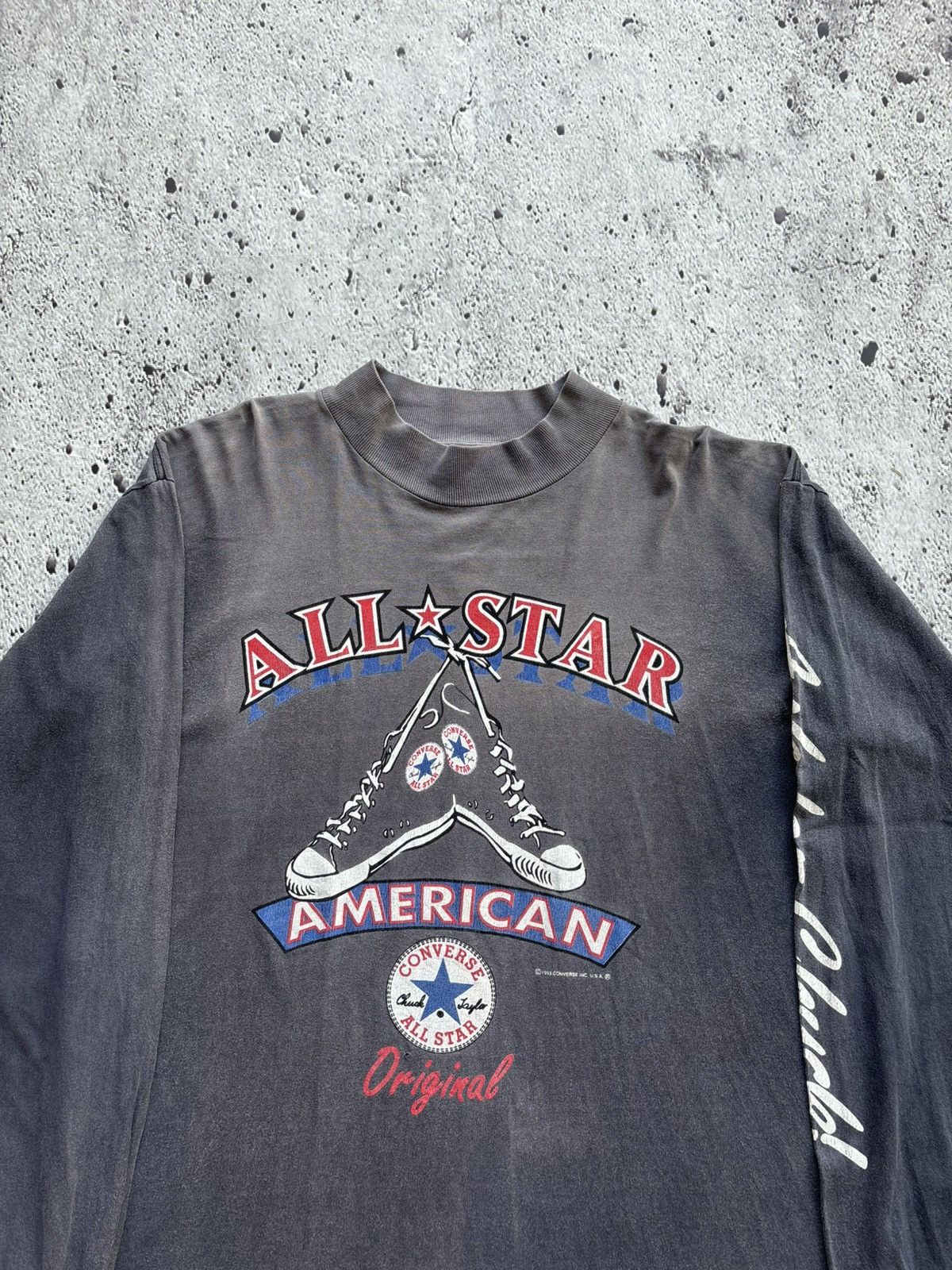 Vintage Vintage 90's Usa super fadded Longsleeve Size US L / EU 52-54 / 3 - 4 Thumbnail
