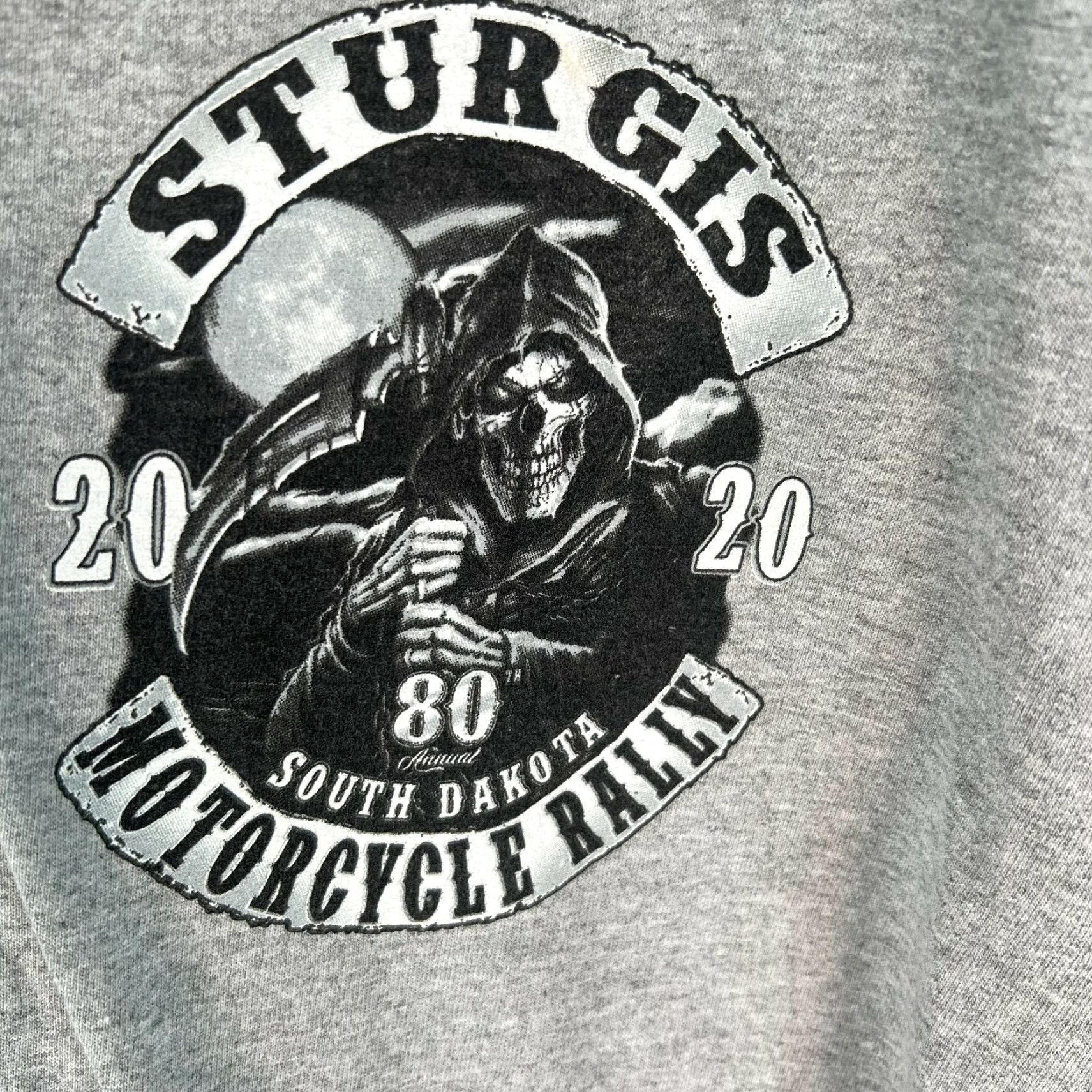 Gildan Gildan Mens Sturgis Motorcycle Rally 2020 South Dakota Gray T Shirt 2XL Size US XXL / EU 58 / 5 - 3 Thumbnail