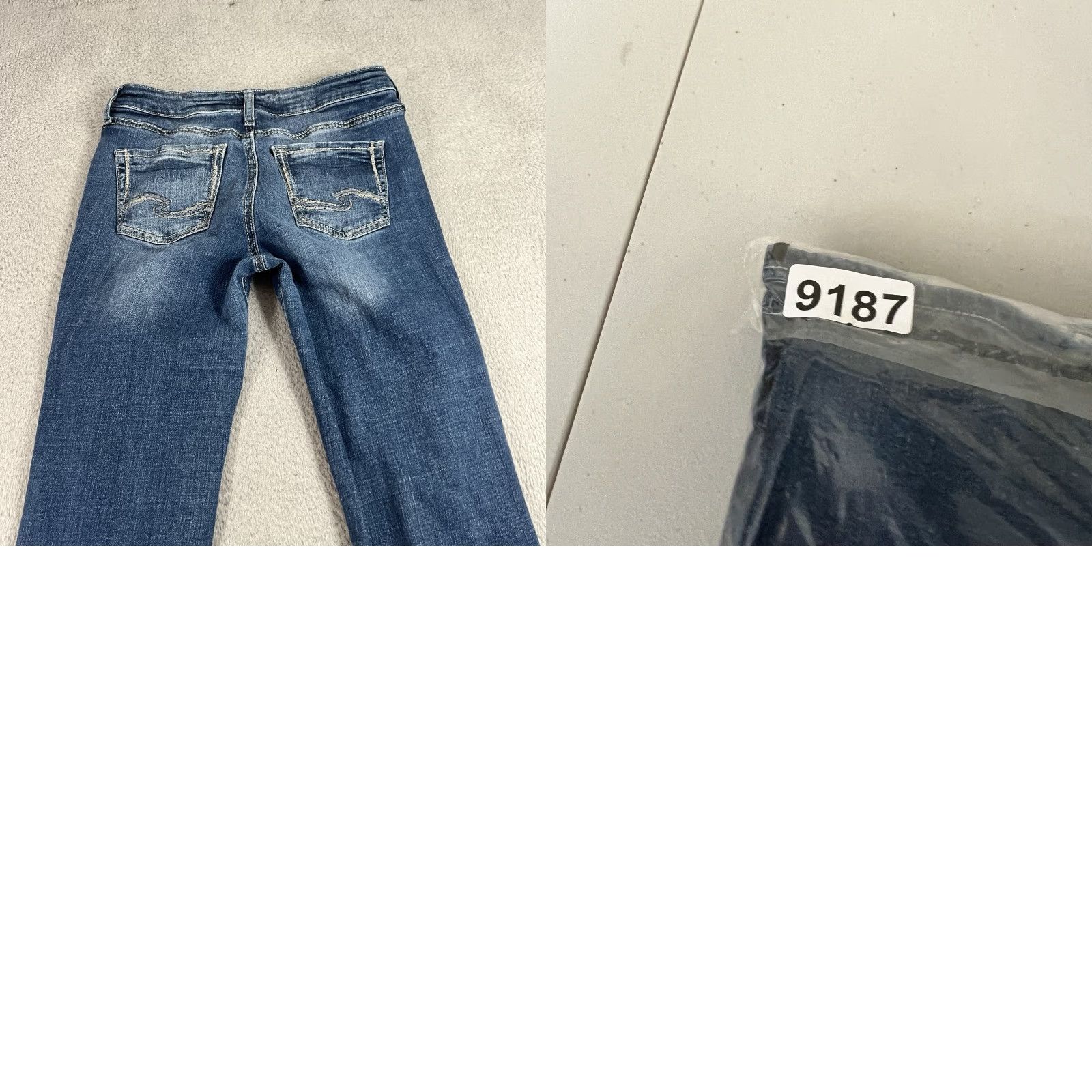 Silver Jeans Co. Silver Jeans Suki Bootcut Jeans Womens 28 Blue Mid Rise Dark Wash Denim Stretch, 5-Pocket, Regular, Inseam 34 - Silver Jeans Brand Size 28" / US 6 / IT 42 - 10 Thumbnail