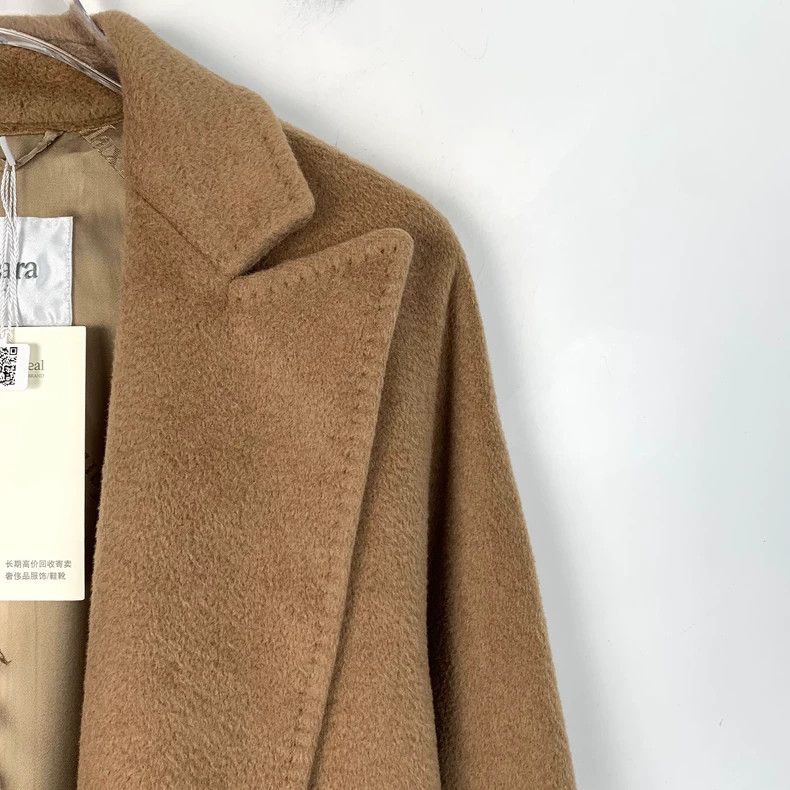 Max Mara Max Mara Brown Camel Belted Wool Coat Size XS / US 0-2 / IT 36-38 - 3 Thumbnail