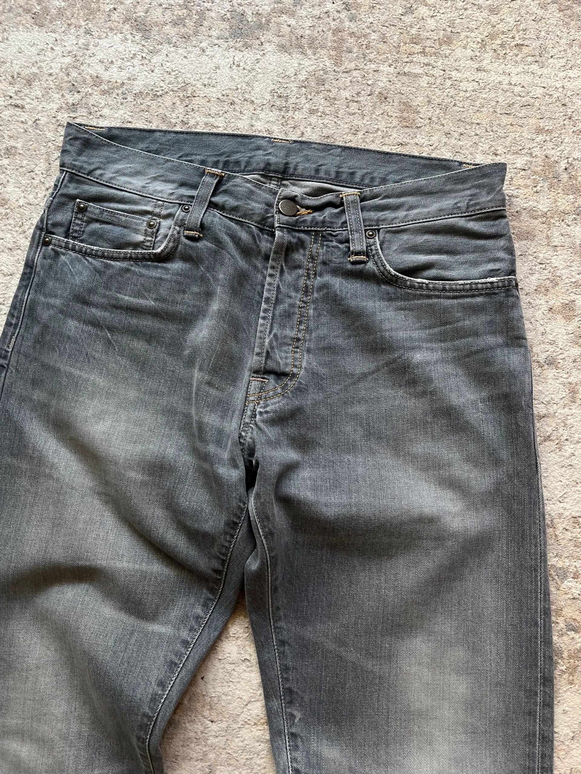Carhartt Carhartt 2016 Grey Jeans Denim Klondike Pants Sz W 28 L 32 Size US 28 / EU 44 - 3 Thumbnail
