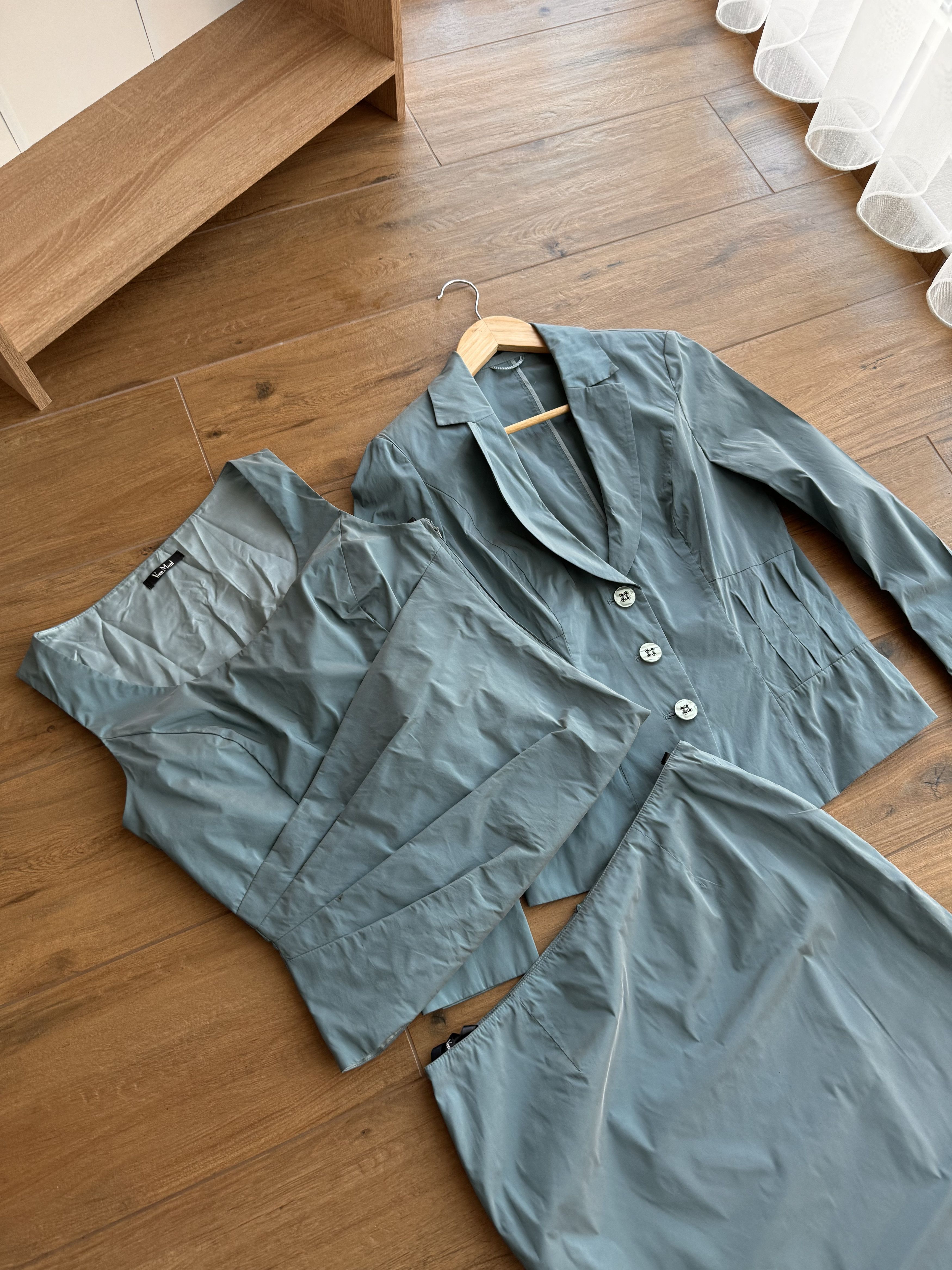 Japanese Brand Vintage Vera Mont Luxury Ocean Blue 3 Item Set Suit Size S / US 4 / IT 40 - 5 Thumbnail