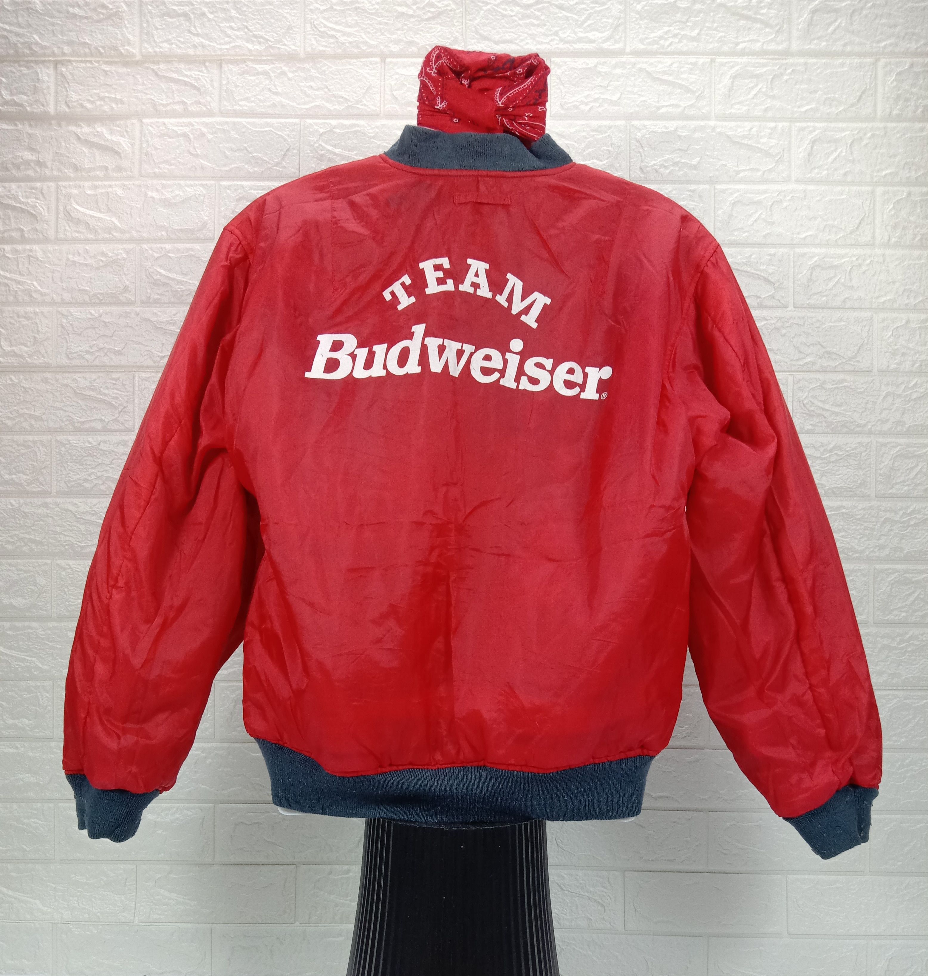 Budweiser Vintage Budweiser Team Reversible Bomber Jacket Size US L / EU 52-54 / 3 - 1 Thumbnail