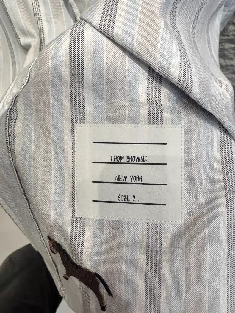 Thom Browne Thom Browne White Shirt Size US L / EU 52-54 / 3 - 3 Thumbnail