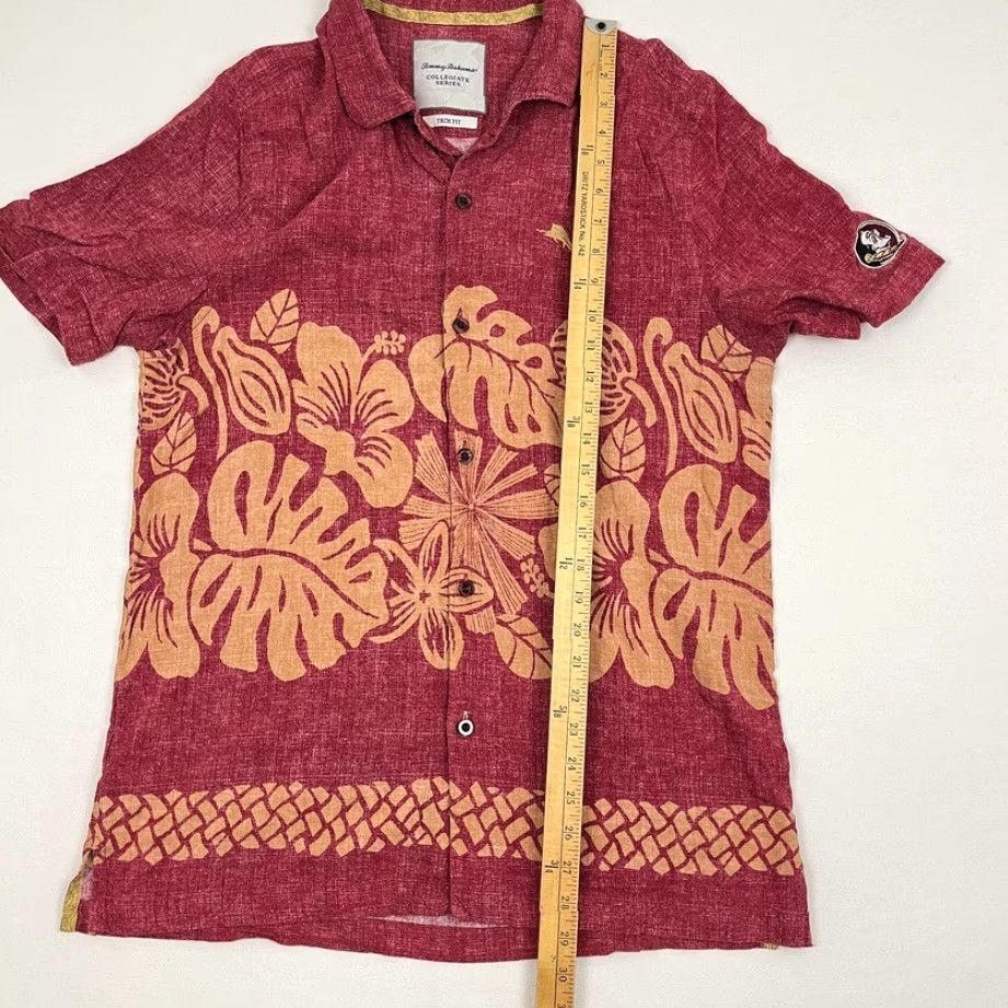 Tommy Bahama VINTAGE Tommy Bahama Shirt Mens M Red Floral Hawaiian TomBahama Florida State Seminoles Shirt Mens M Red Hawaiian Floral Size US M / EU 48-50 / 2 - 5 Thumbnail