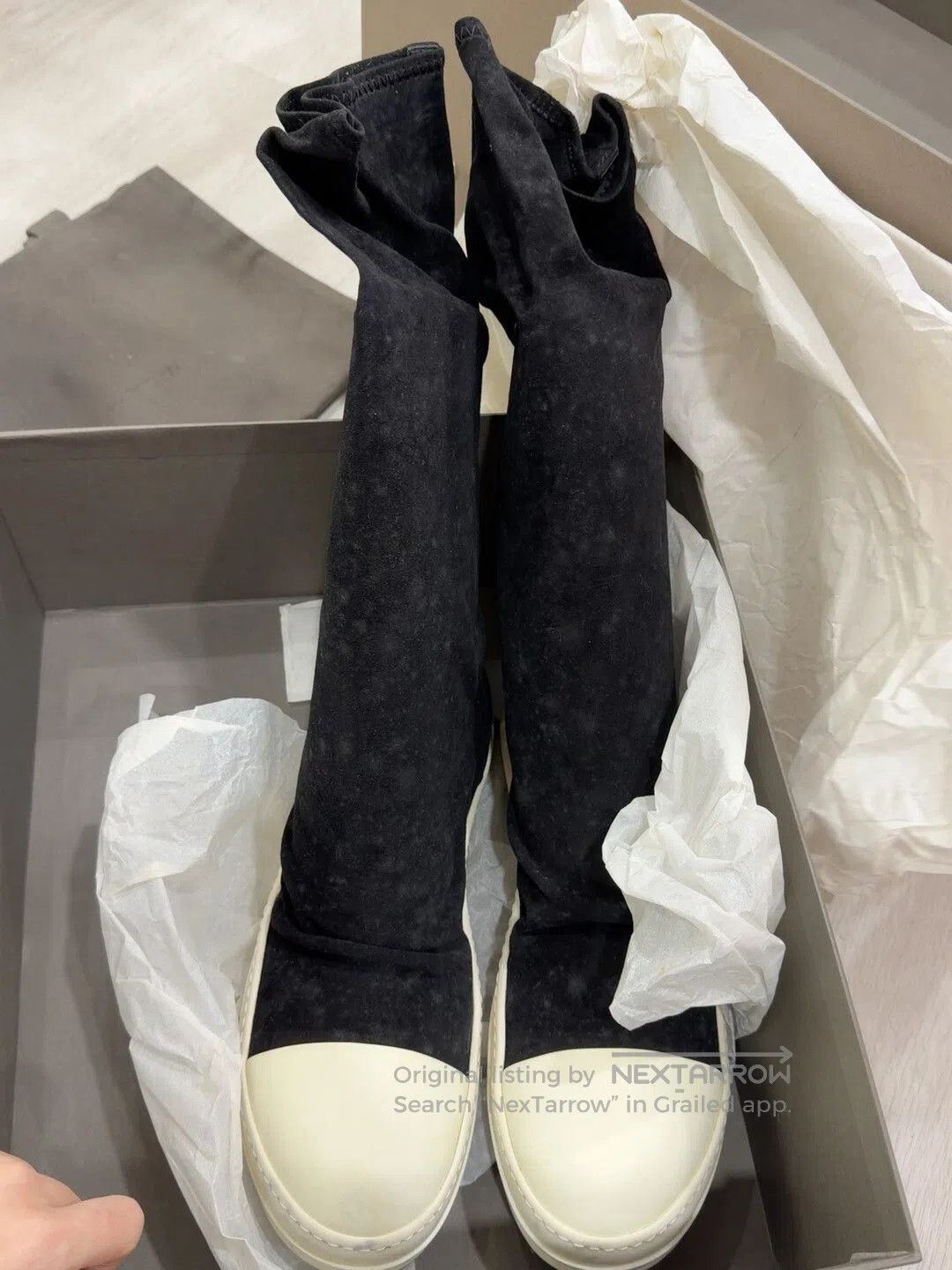Rick Owens Rick Owens High-Top Sneakers. Size US 9 / EU 42 - 2 Thumbnail