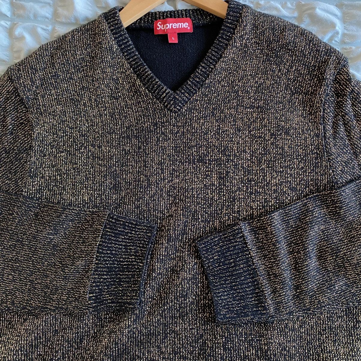 Supreme Supreme Tinsel Sweater Black Gold 2016 Size US L / EU 52-54 / 3 - 5 Thumbnail