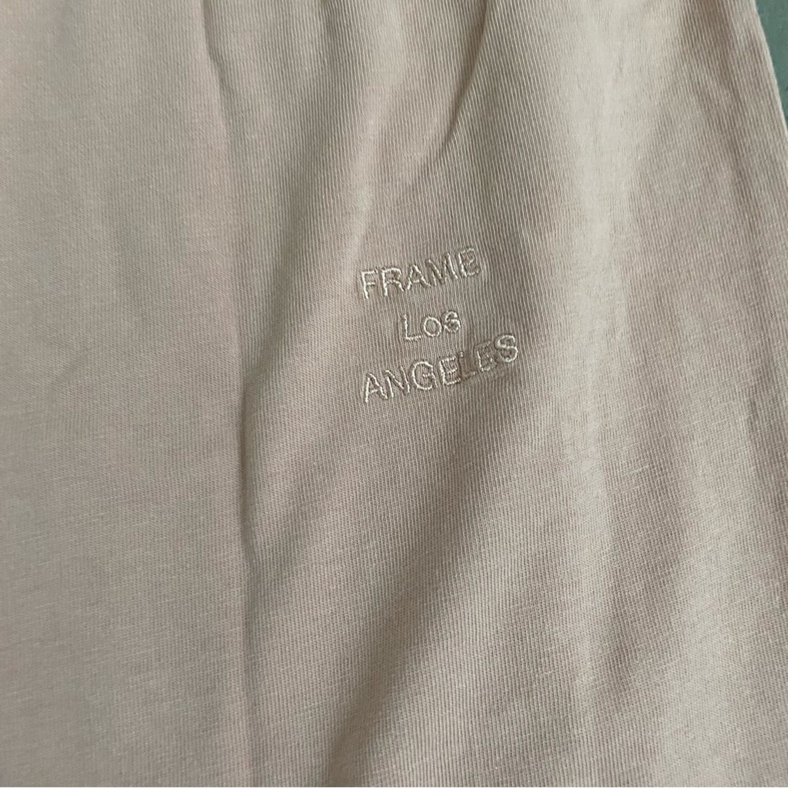 Frame FRAME denim Los angeles logo t-shirt powder brick pink L Size US L / EU 52-54 / 3 - 6 Thumbnail