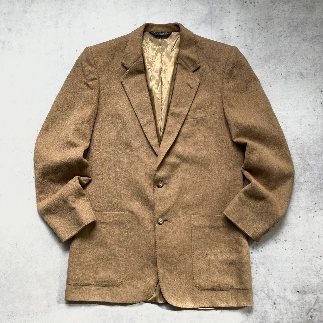 image of Christian Dior Monsieur x Dior Vintage 1990S Christian Dior Camel Hair Blazer in Beige (Size 48R)