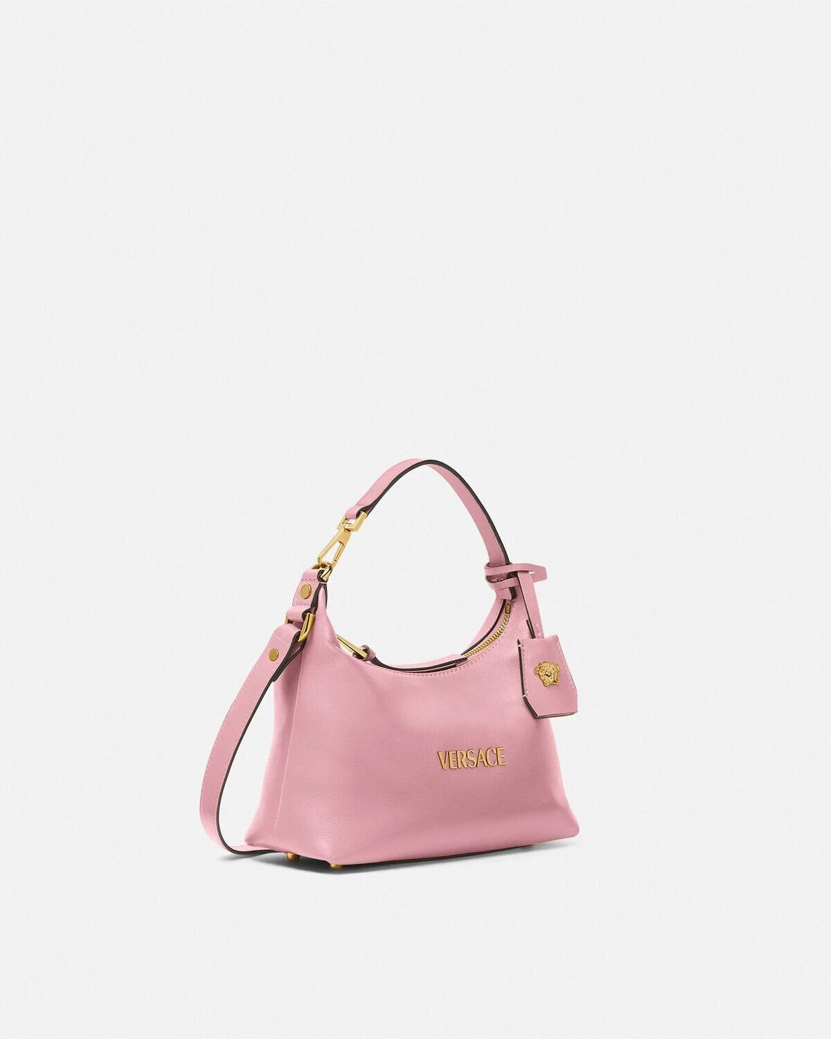 Versace VERSACE $1590 Pink Leather Hobo Handbag New Authentic Size ONE SIZE - 2 Thumbnail