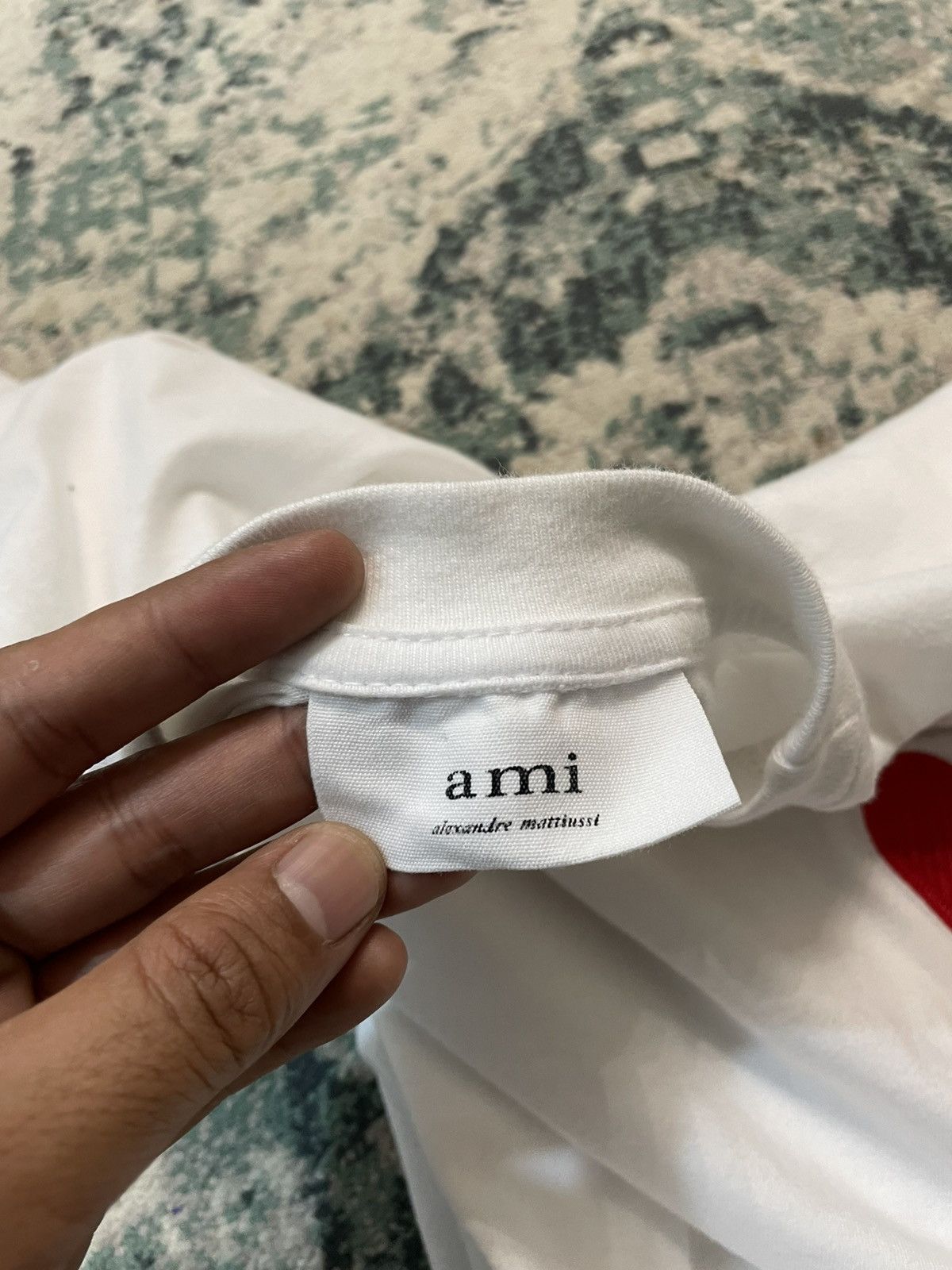 AMI AMI PARIS Alexandre White Red Heart T-shirt Medium Unisex Size US M / EU 48-50 / 2 - 6 Thumbnail