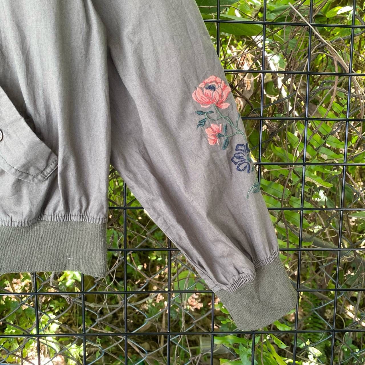 Japanese Brand Vintage Floral Motive Bomber Jacket Size M / US 6-8 / IT 42-44 - 4 Thumbnail
