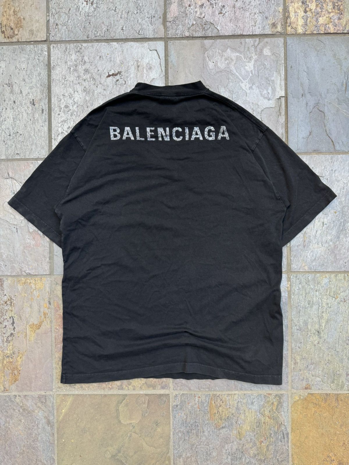 Balenciaga Balenciaga rhinestone tee Size US XL / EU 56 / 4 - 1 Thumbnail