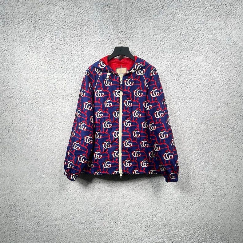Gucci Gucci Logo Anchor Hooded Jacket-dmc Size US XL / EU 56 / 4 - 1 Thumbnail