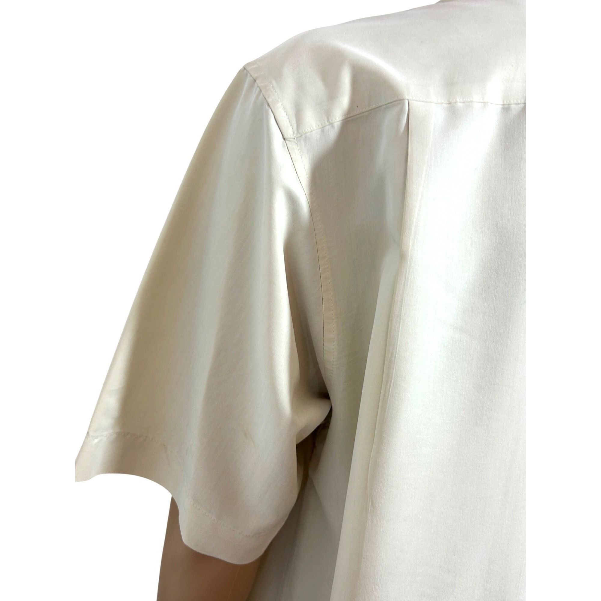 Alfani Alfani Men’s Button Up Shirt L Pale Yellow Short Sleeve Vtg Size US L / EU 52-54 / 3 - 10 Thumbnail