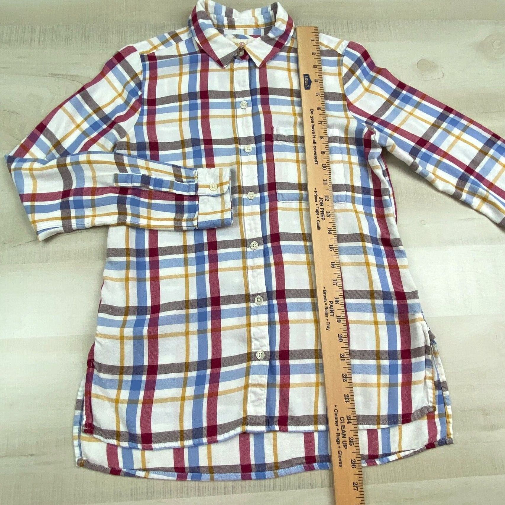 Vintage SO Womens Plaid Flannel Shirt Small Soft Relaxed Button Up Size S / US 4 / IT 40 - 7 Thumbnail