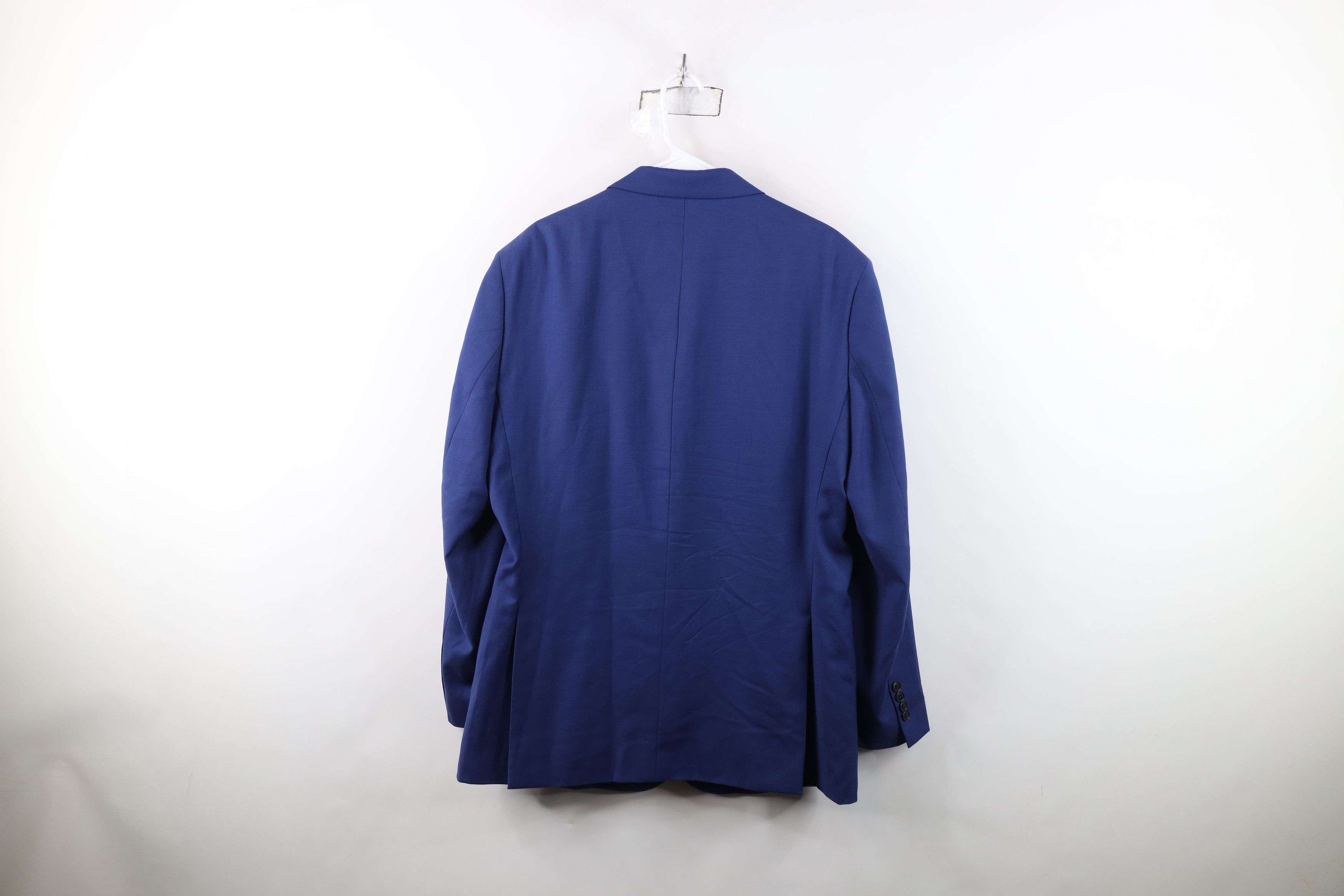 Jos. A. Bank Jos A Bank Wool 2 Button Suit Coat Blazer Jacket Blue Size US XXL / EU 58 / 5 - 15 Thumbnail