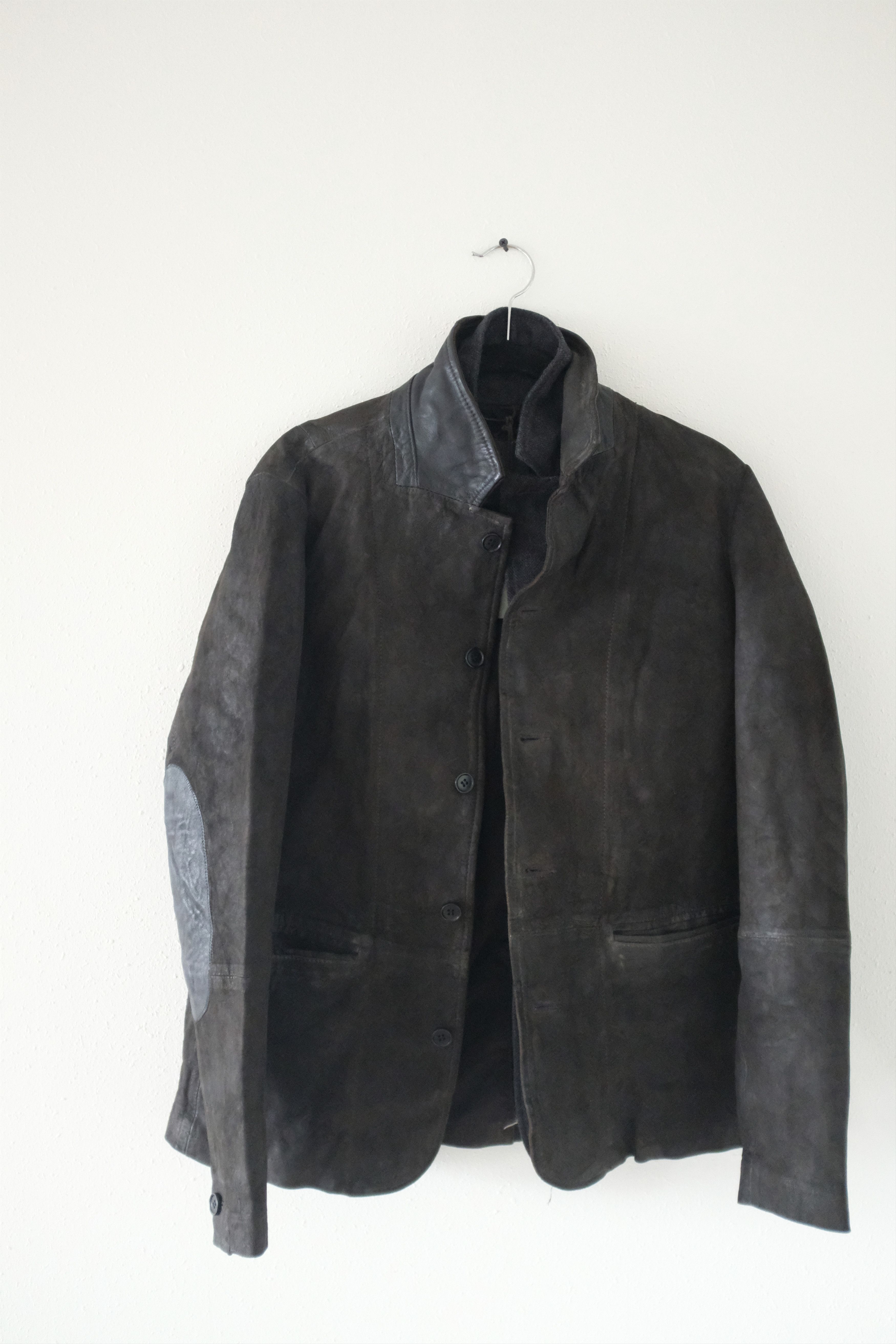 Allsaints Survey Leather Blazer Size US L / EU 52-54 / 3 - 1 Thumbnail
