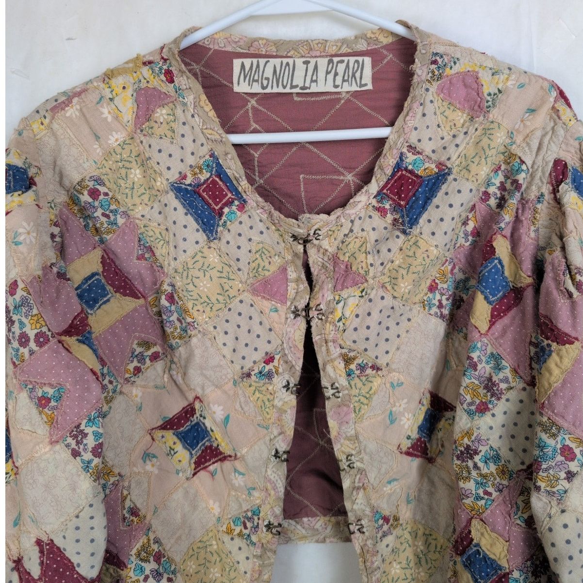 Magnolia Pearl Magnolia Pearl Luisa patchwork quilt jacket Cotton One Size Size ONE SIZE - 6 Thumbnail